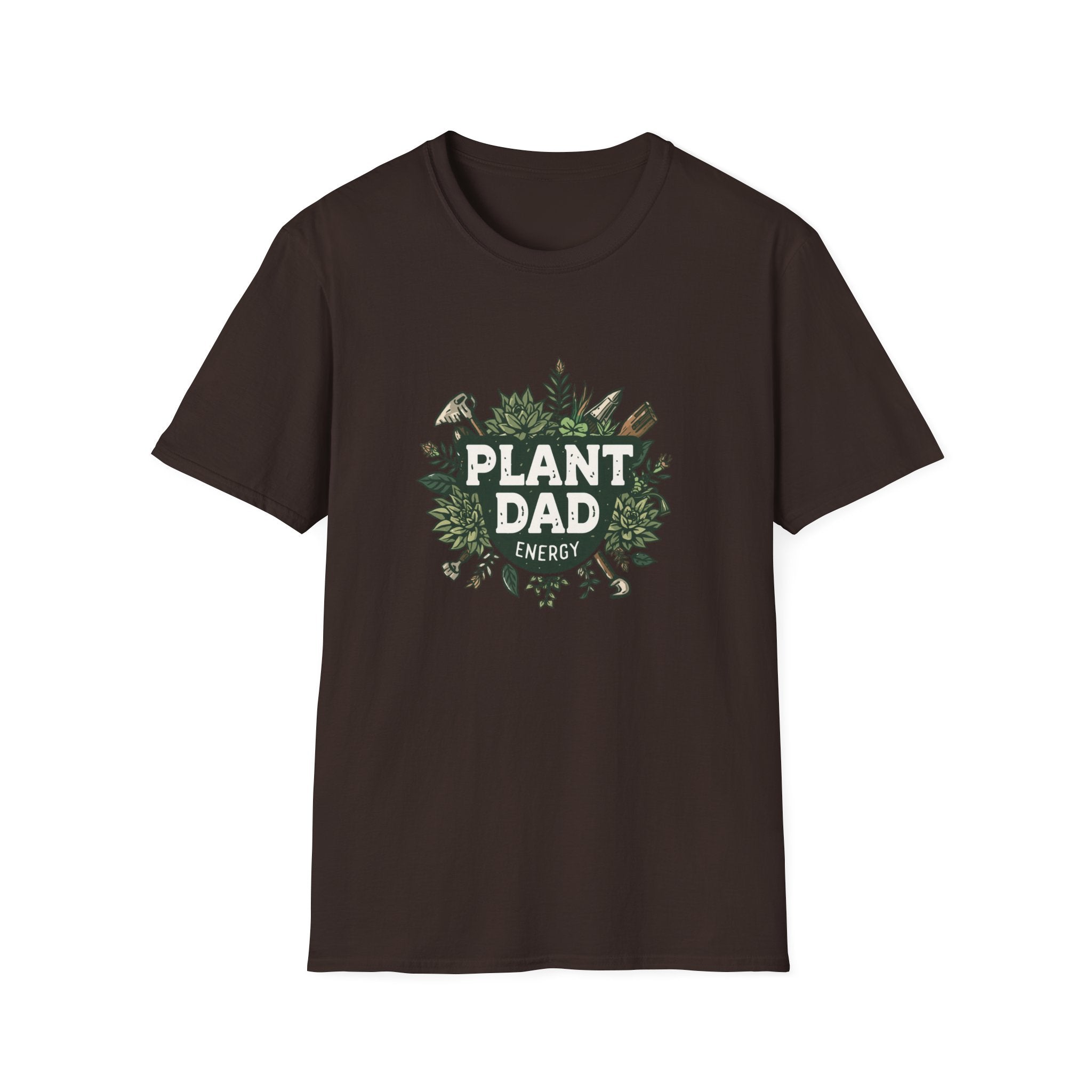 Plant Dad T-Shirt — Funny Gardener Shirt with Botanical Tools