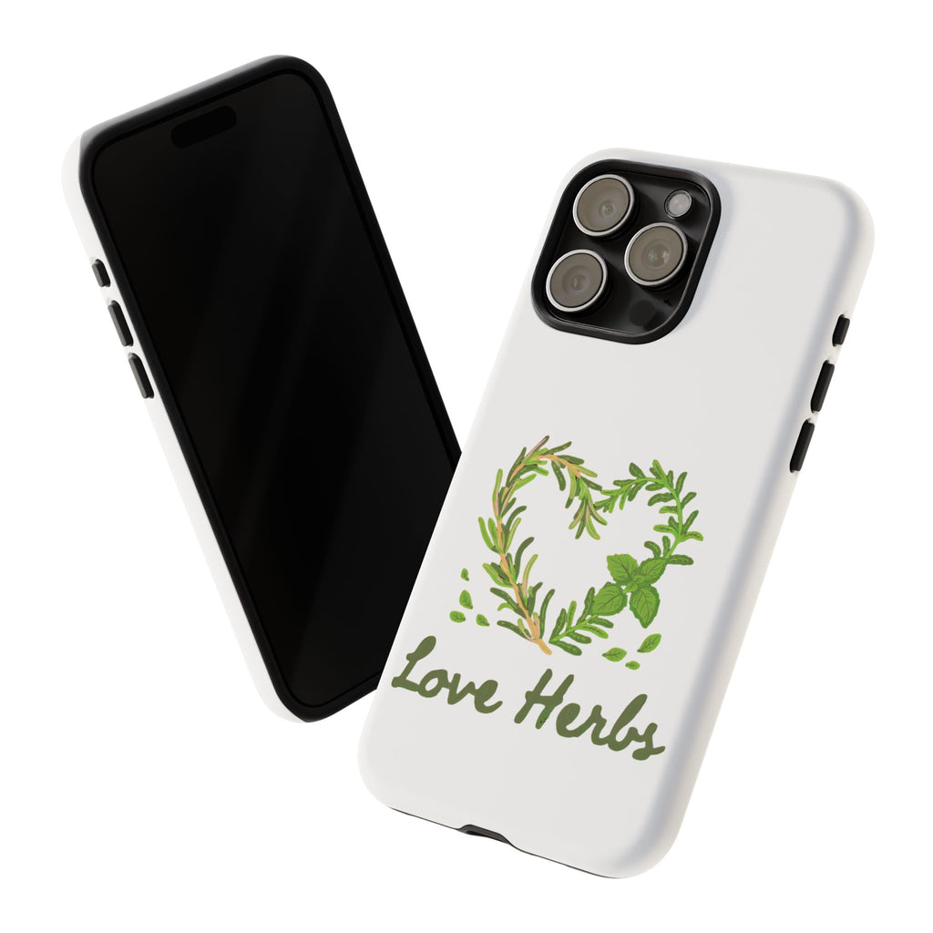 Herb Heart Phone Case - "Love Herbs" Botanical iPhone Cover