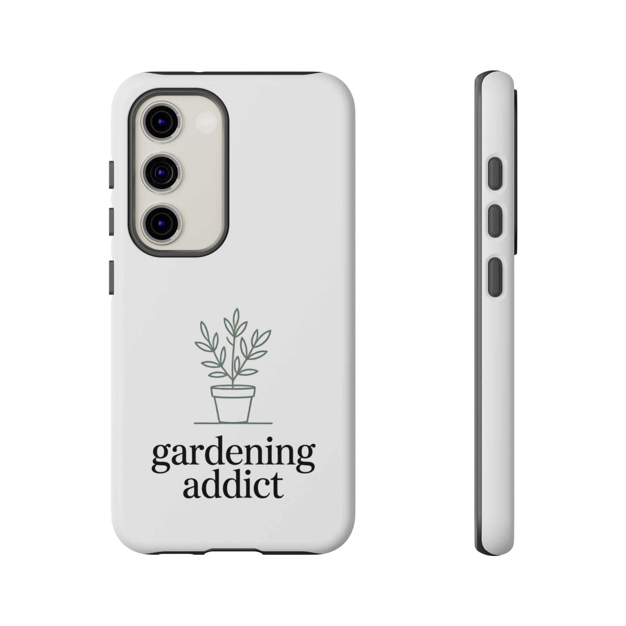 Phone Case — 'gardening addict' Minimal Plant Design