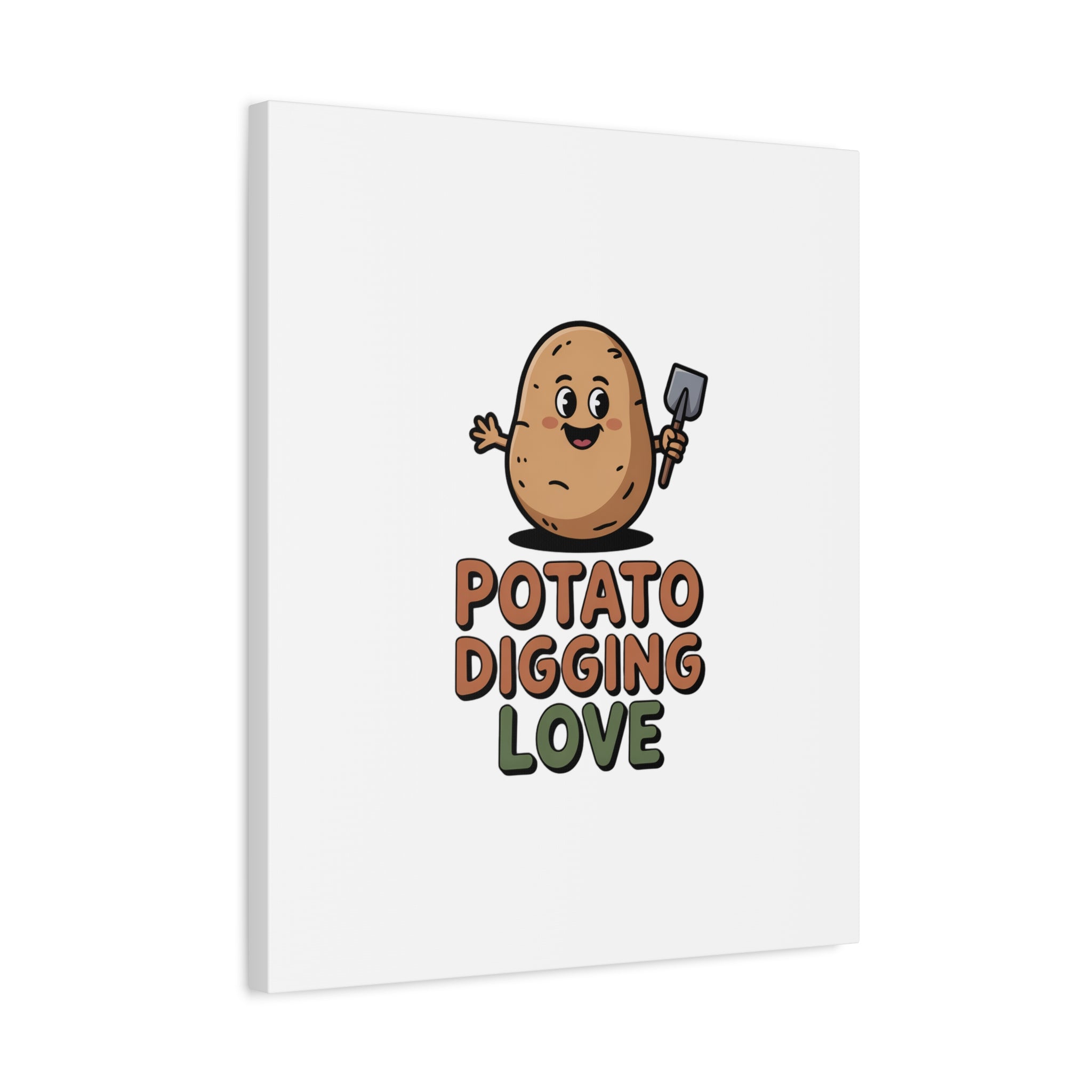 Potato Digging Love Canvas Print