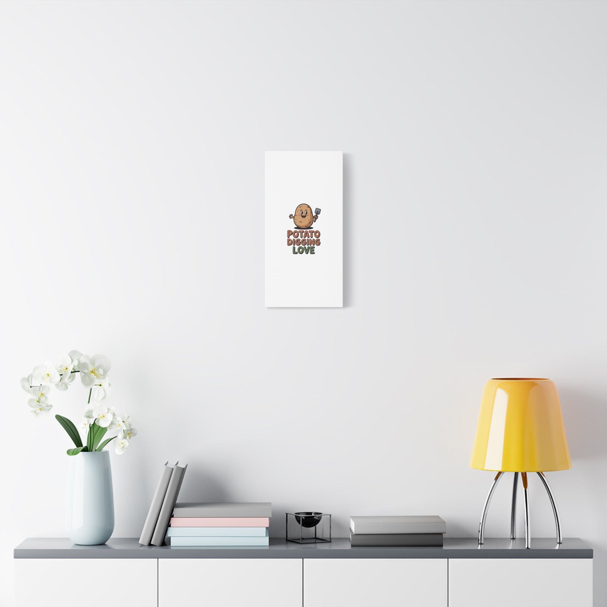 Potato Digging Love Canvas Print