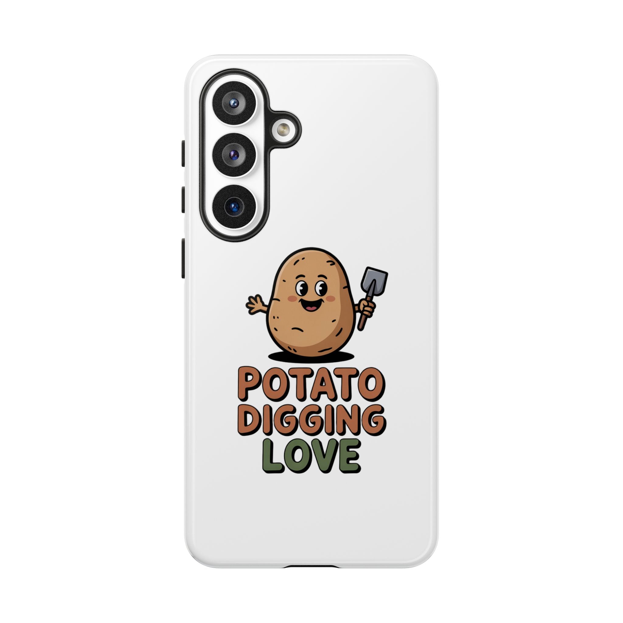 Phone Case — "Potato Digging Love" Cute Gardening Cartoon Protective Cover