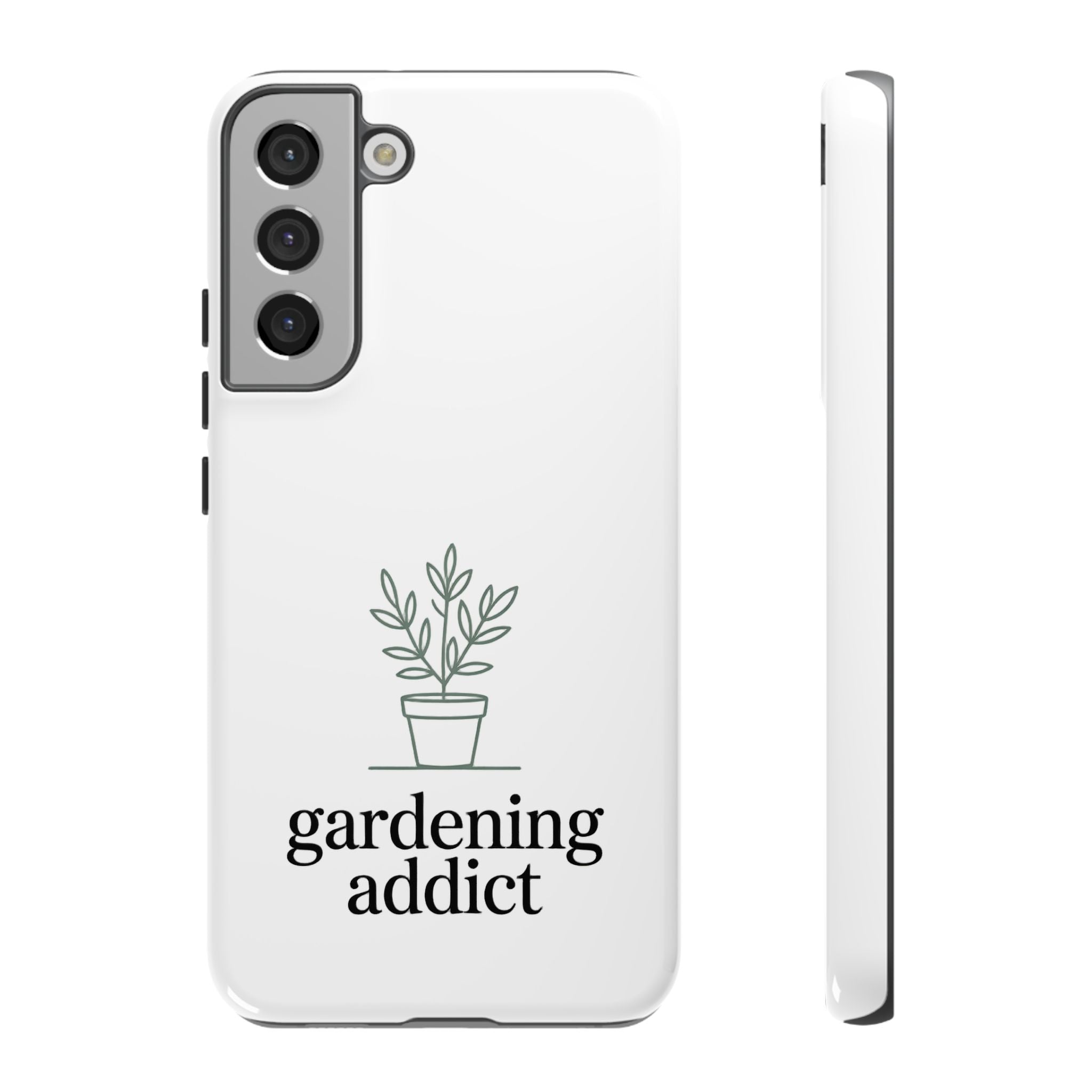 Phone Case — 'gardening addict' Minimal Plant Design