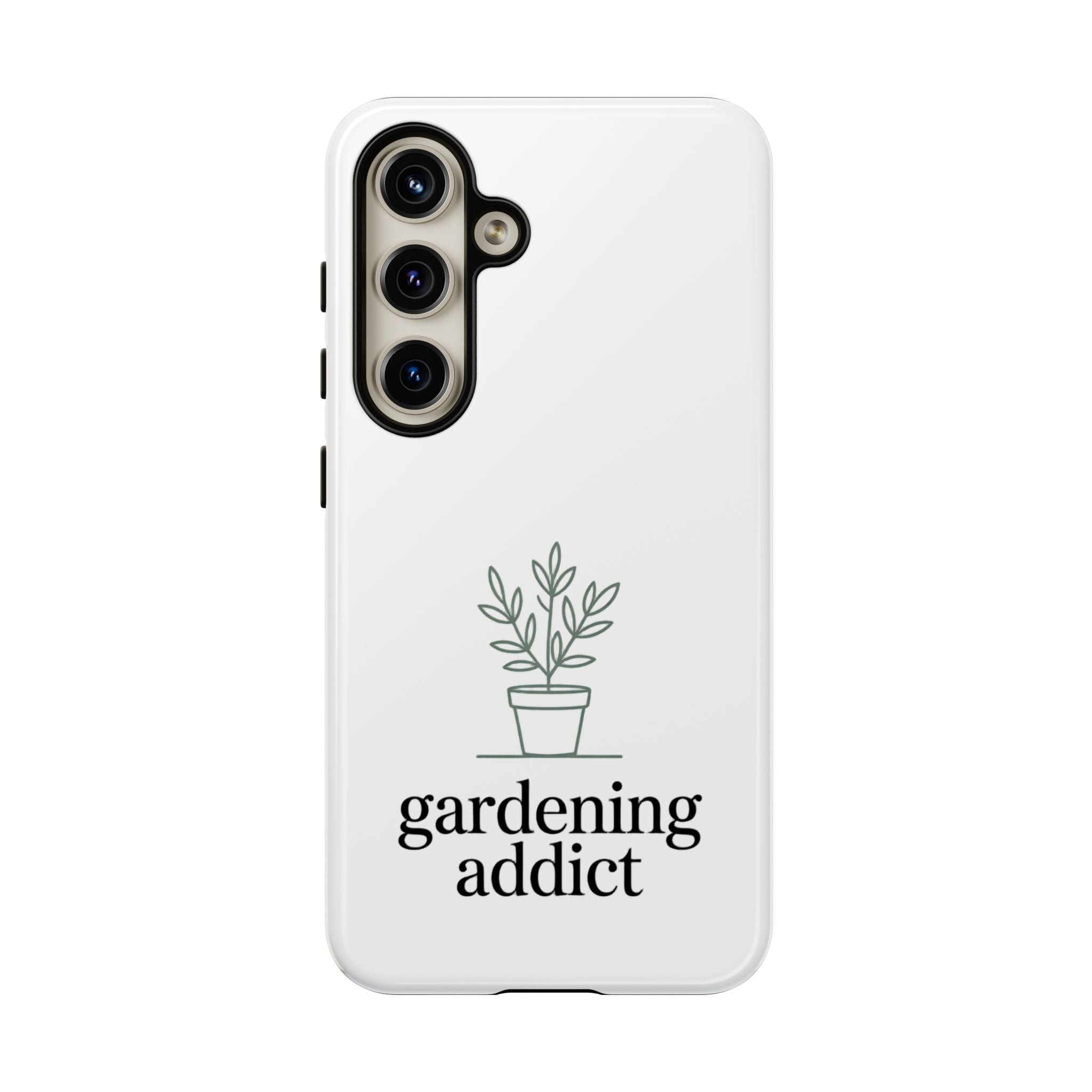 Phone Case — 'gardening addict' Minimal Plant Design