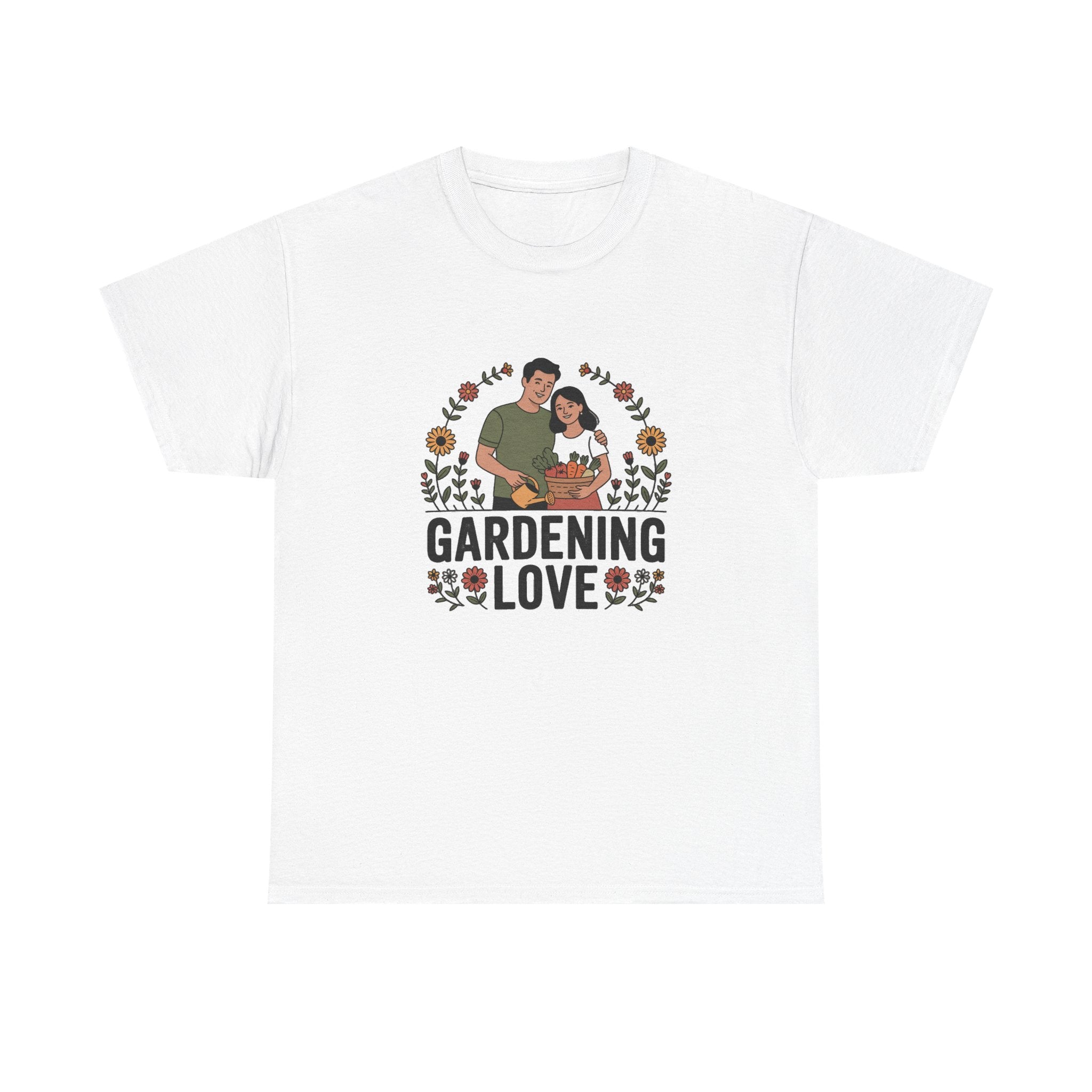 Gardening Love T-Shirt — Cute Couple Planting Graphic Tee