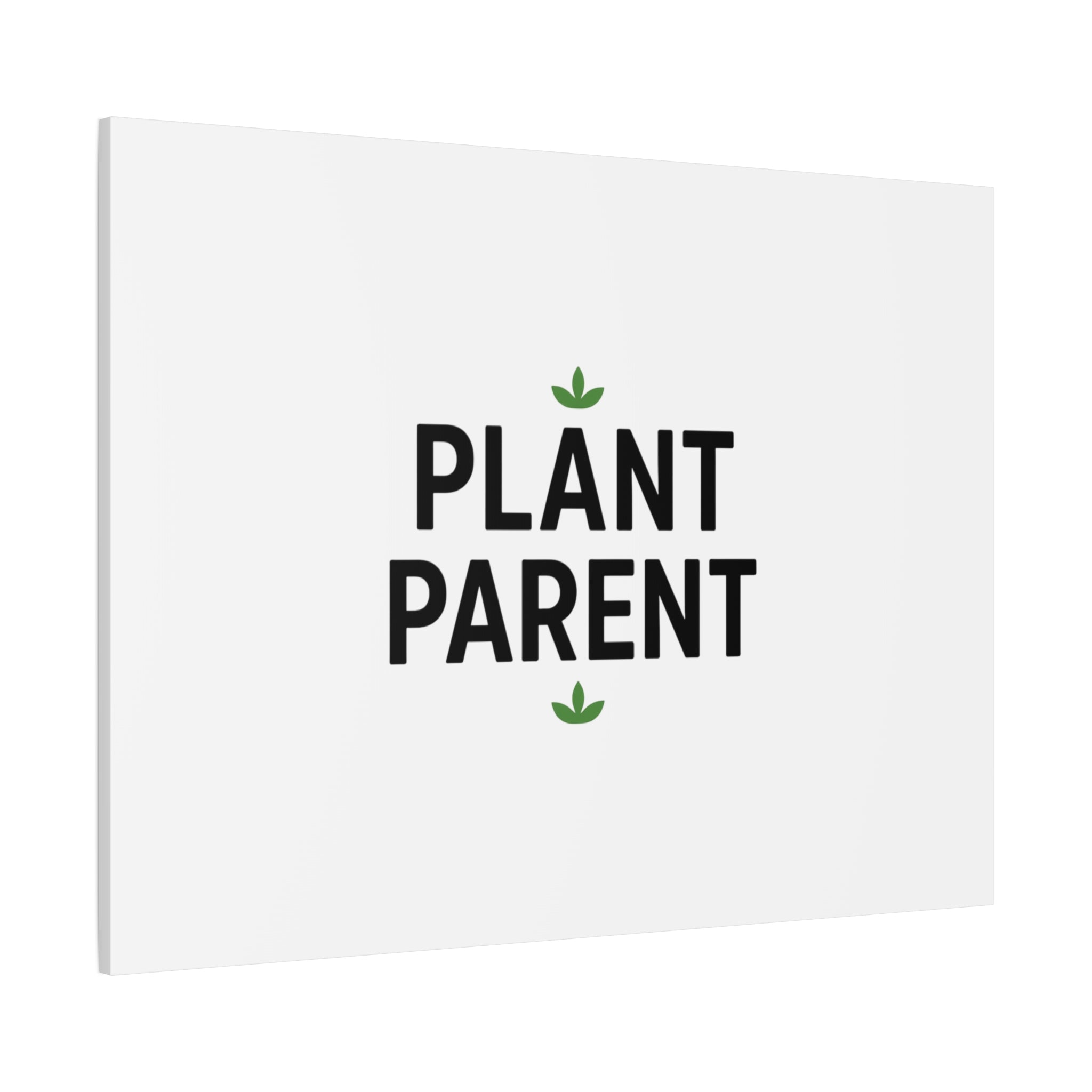 Plant Parent Canvas Wall Art — Minimalist Botanical Typography Print