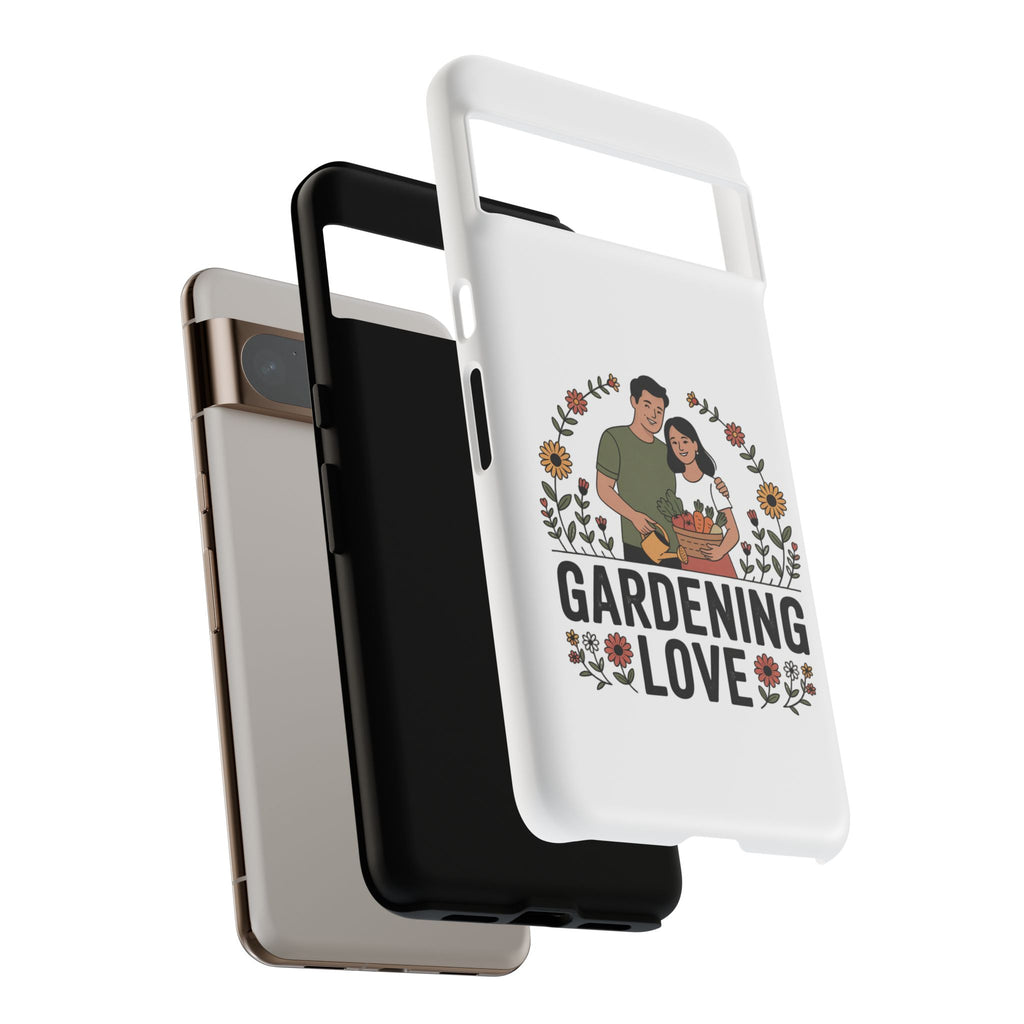 Gardening Love Phone Case — Floral Couple Protective Phone Cover