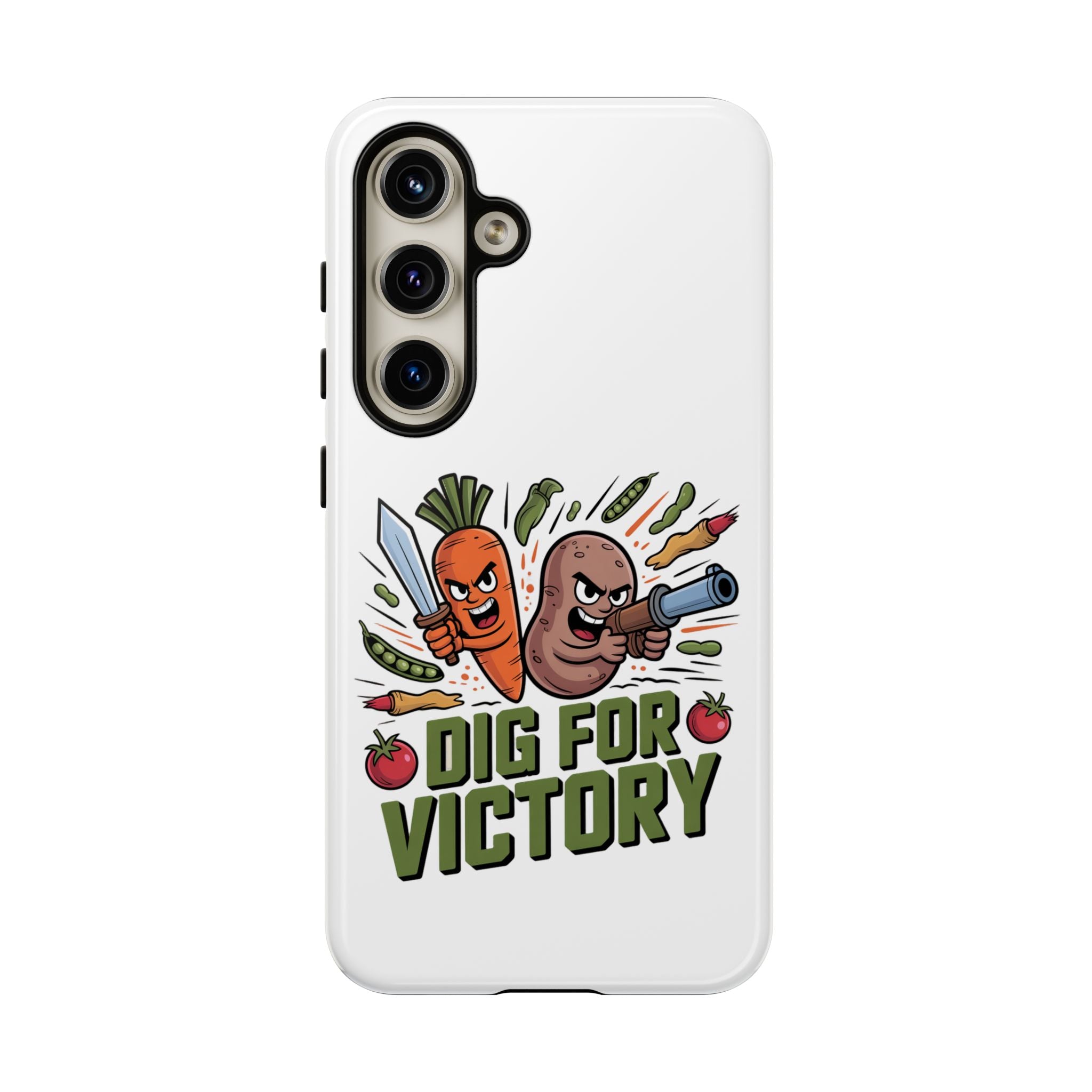 Phone Case — 'Dig For Victory' Veggie Combat Garden Design