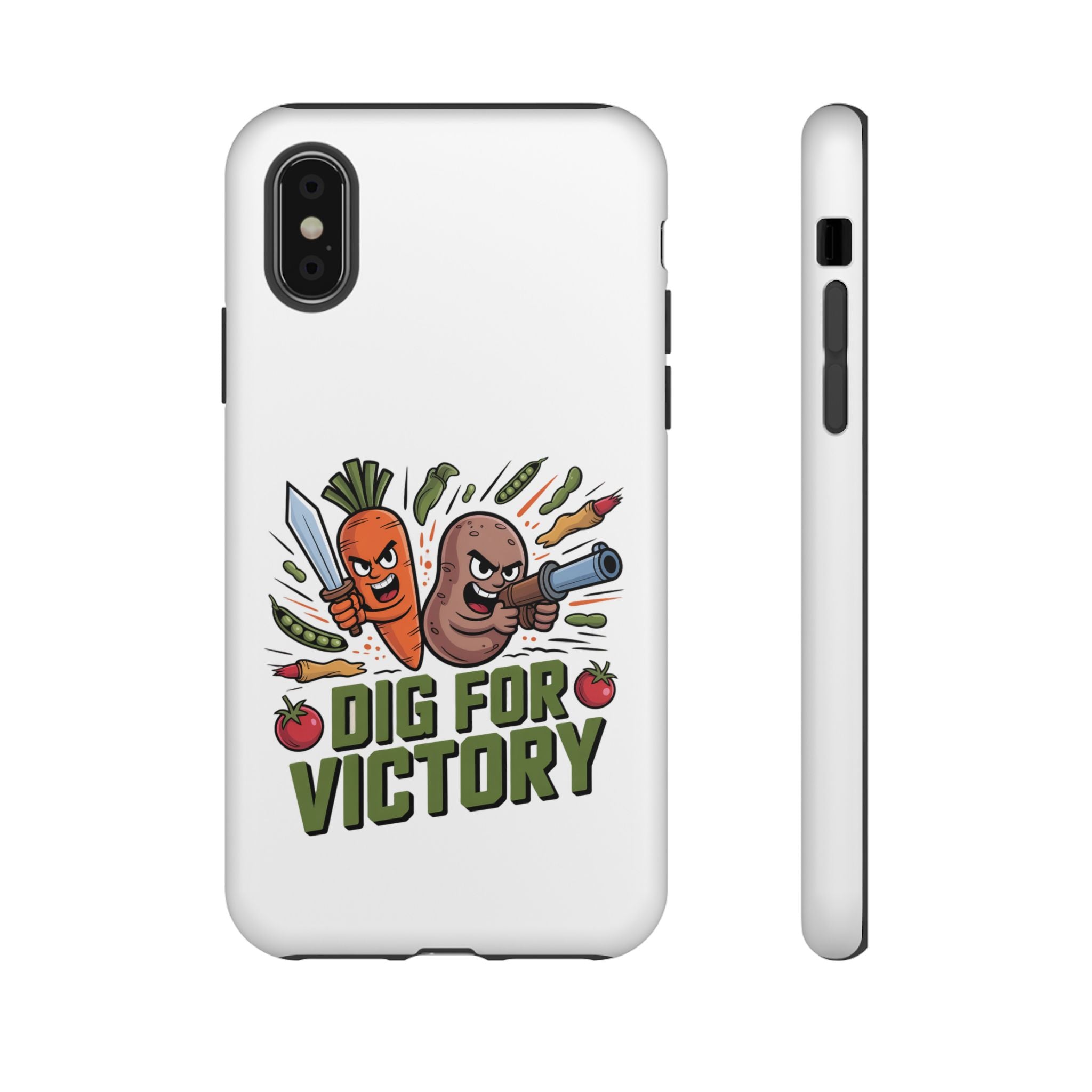 Phone Case — 'Dig For Victory' Veggie Combat Garden Design