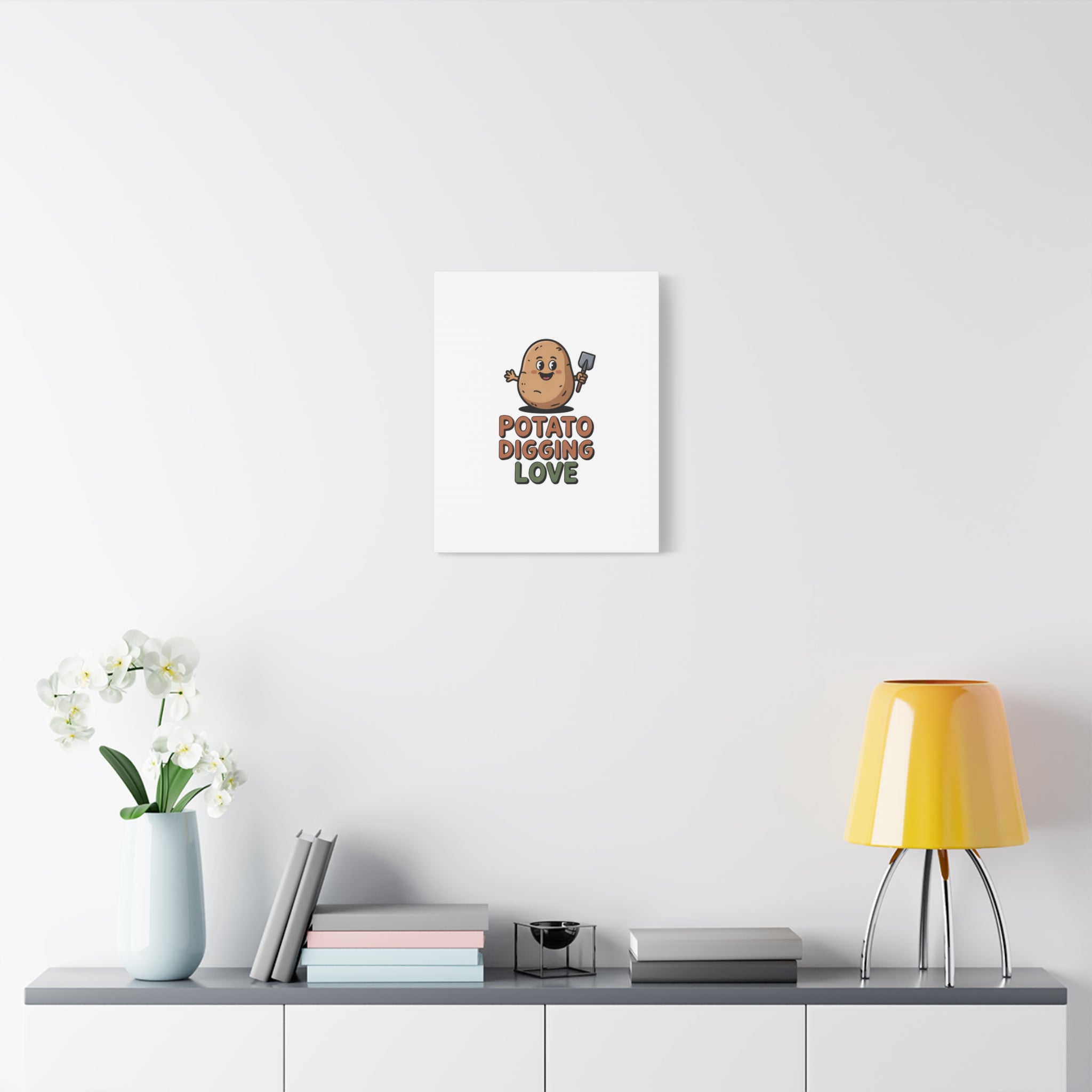 Potato Digging Love Canvas Print