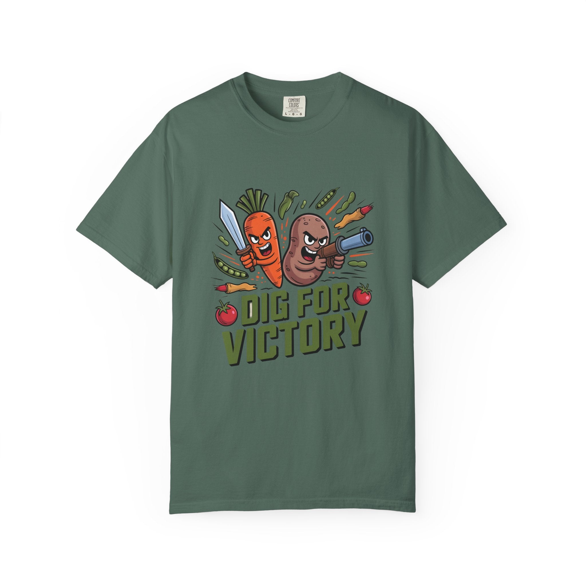 Dig for Victory T-Shirt — Retro Veggie Garden Graphic Tee