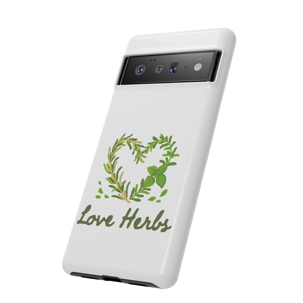 Herb Heart Phone Case - "Love Herbs" Botanical iPhone Cover
