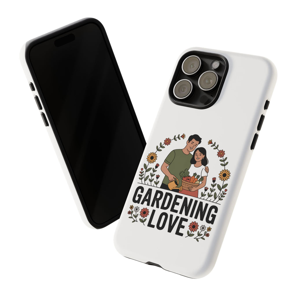 Gardening Love Phone Case — Floral Couple Protective Phone Cover