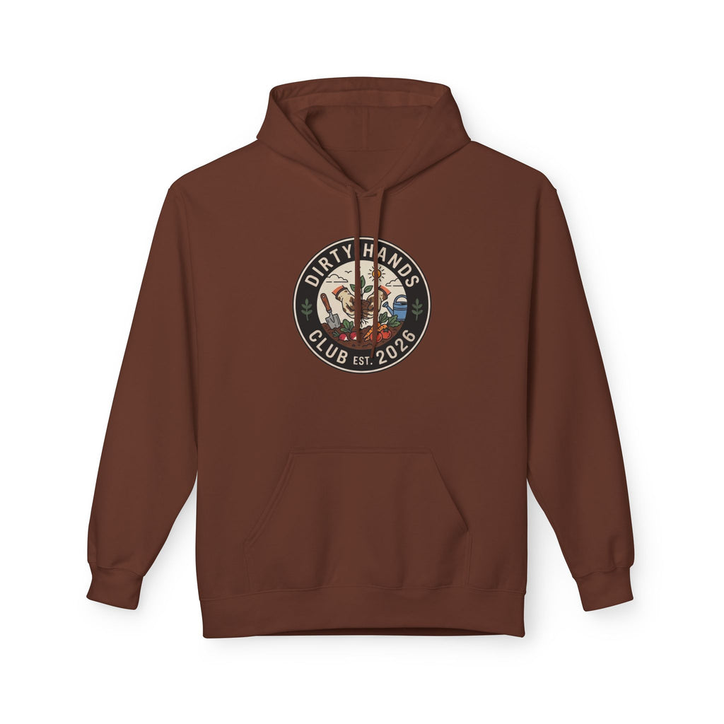 Dirty Hands Club Hoodie — Vintage Mechanic Logo Pullover