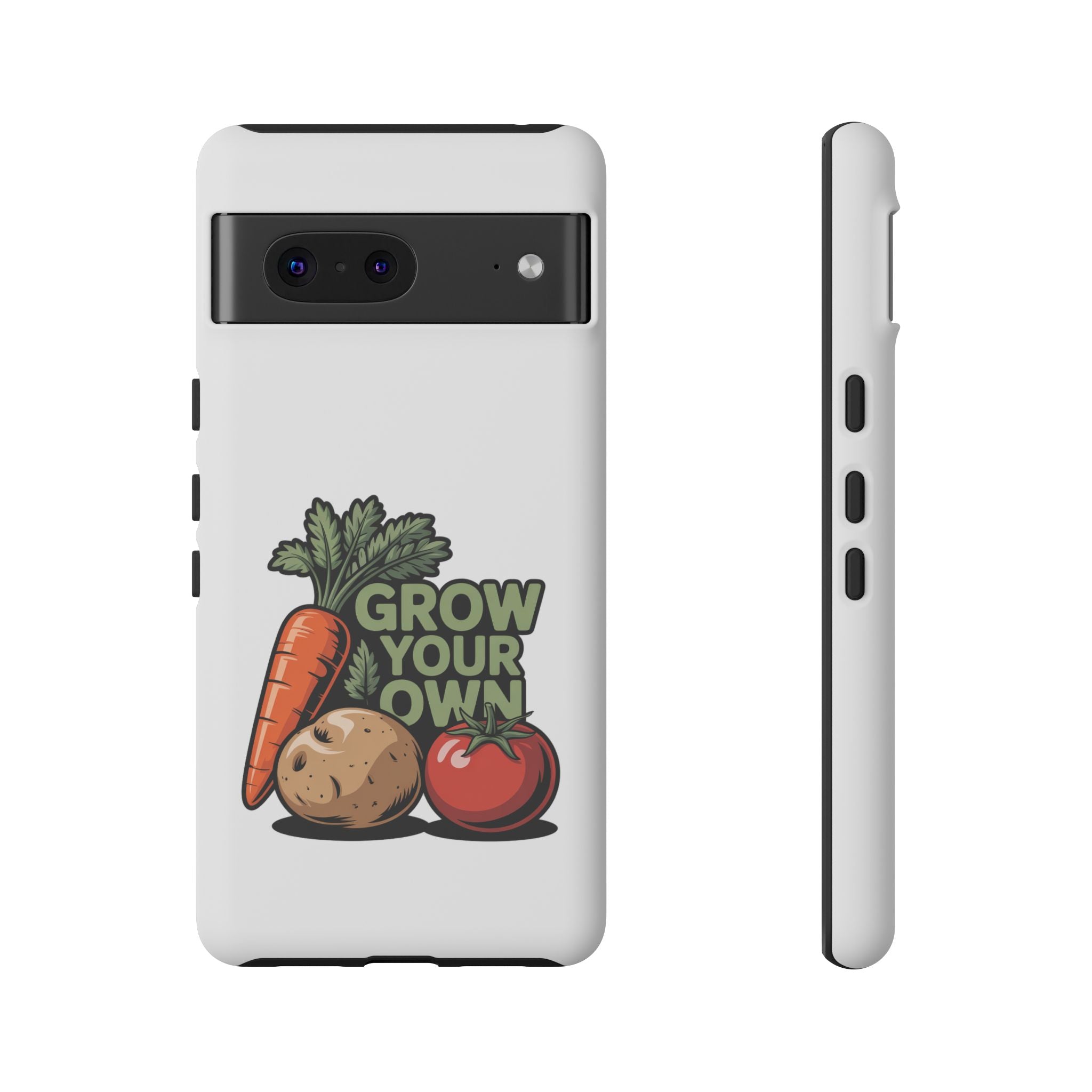 Grow Your Own Vegetables Phone Case — Gardening Carrot Potato Tomato Design