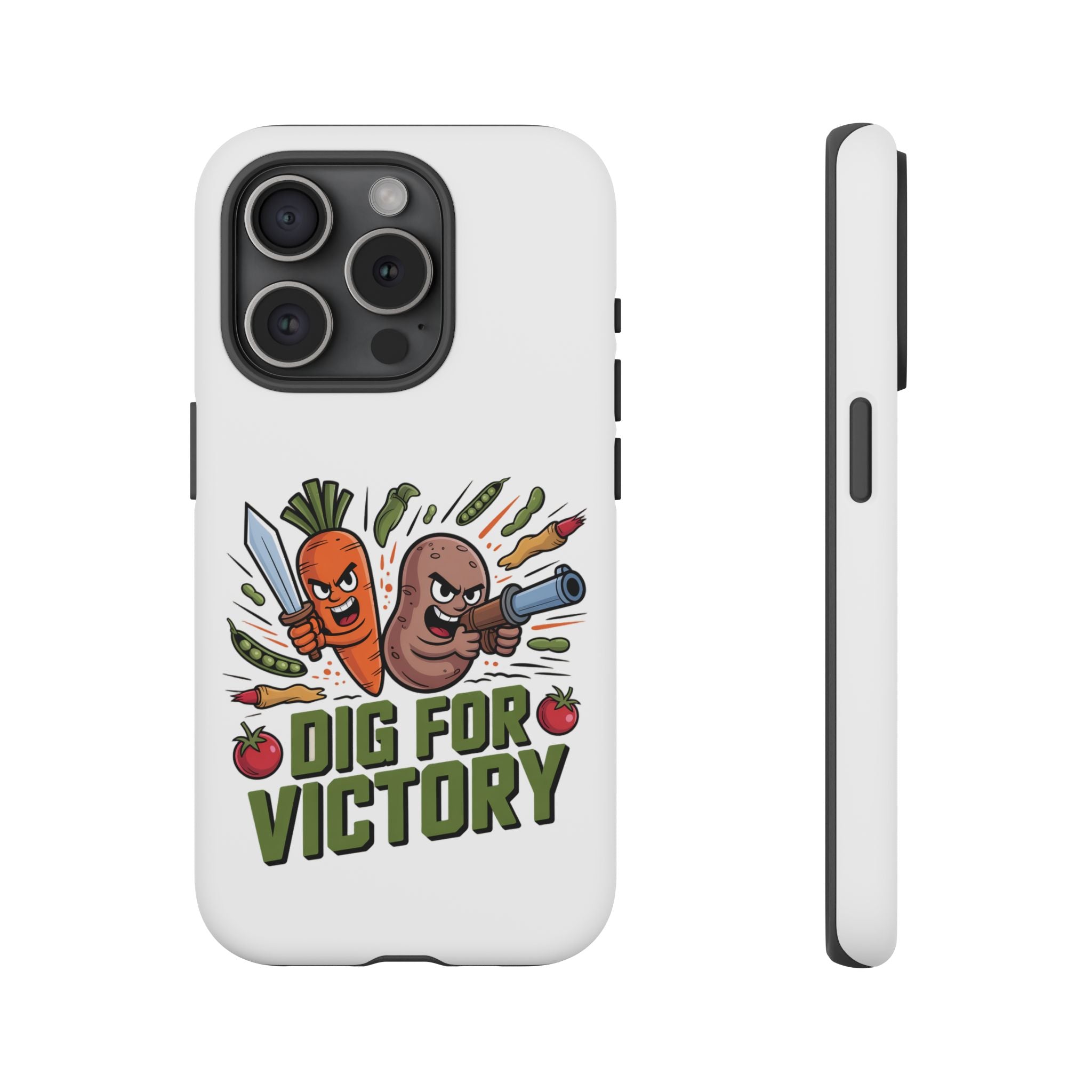 Phone Case — 'Dig For Victory' Veggie Combat Garden Design