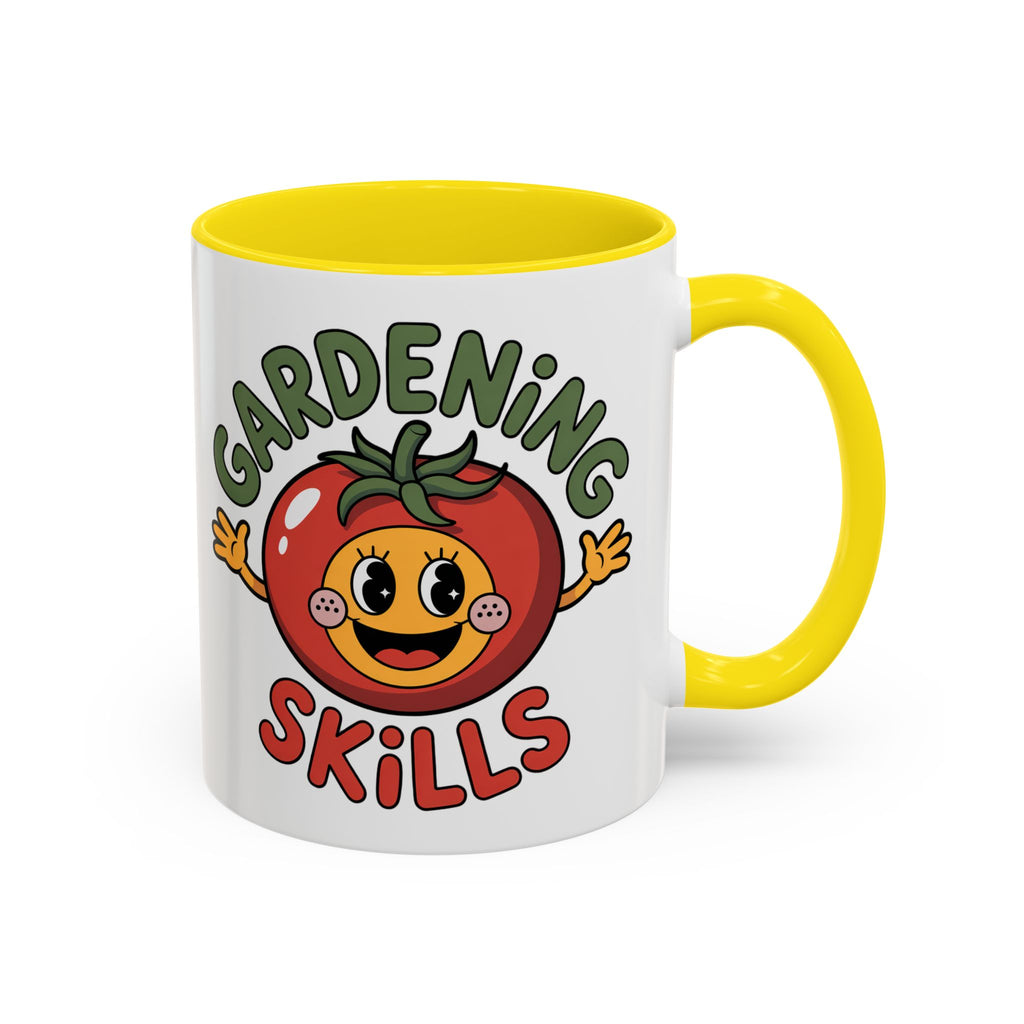 Gardening Skills Tomato Mug — Cute Gardener Coffee Cup (11/15oz)