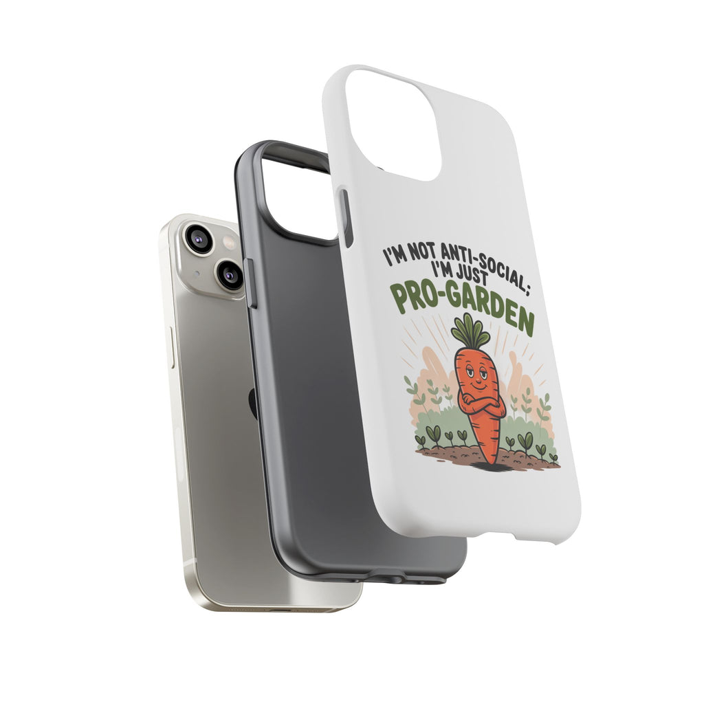 Pro-Garden Carrot Phone Case — “I’m Not Anti-Social, I’m Just Pro-Garden”
