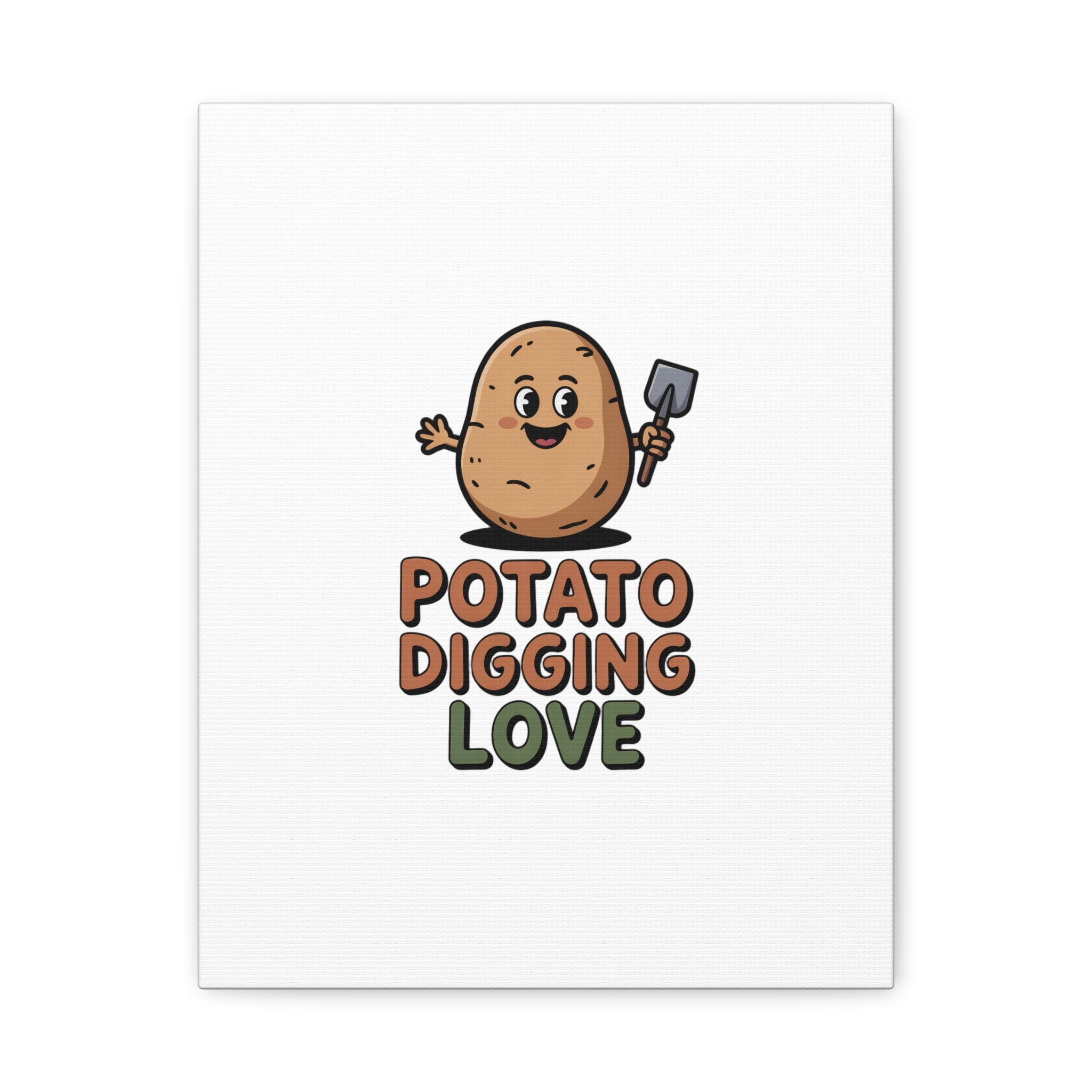 Potato Digging Love Canvas Print