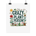 Crazy Plant Person Poster