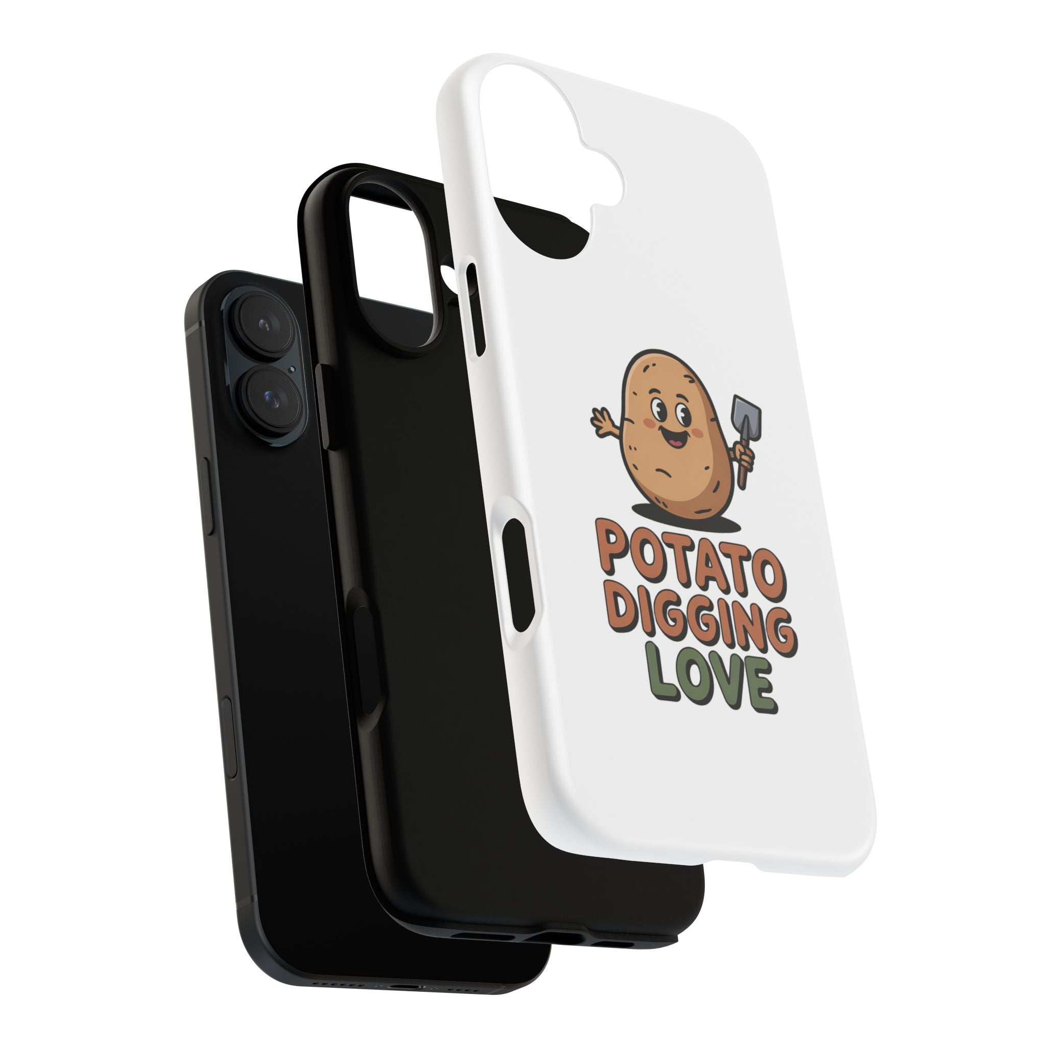 Phone Case — "Potato Digging Love" Cute Gardening Cartoon Protective Cover