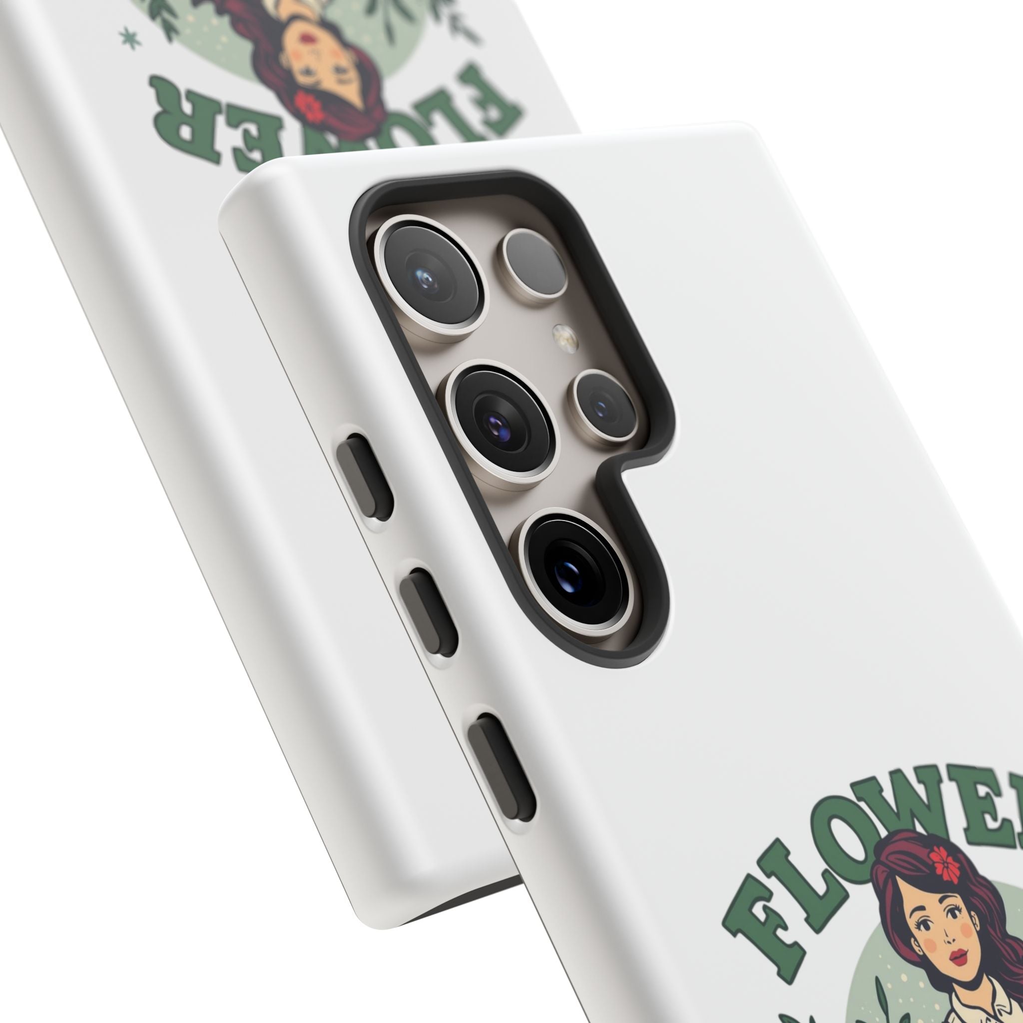 Phone Case - 'Flower Power' Retro Gardener Floral Protective Case