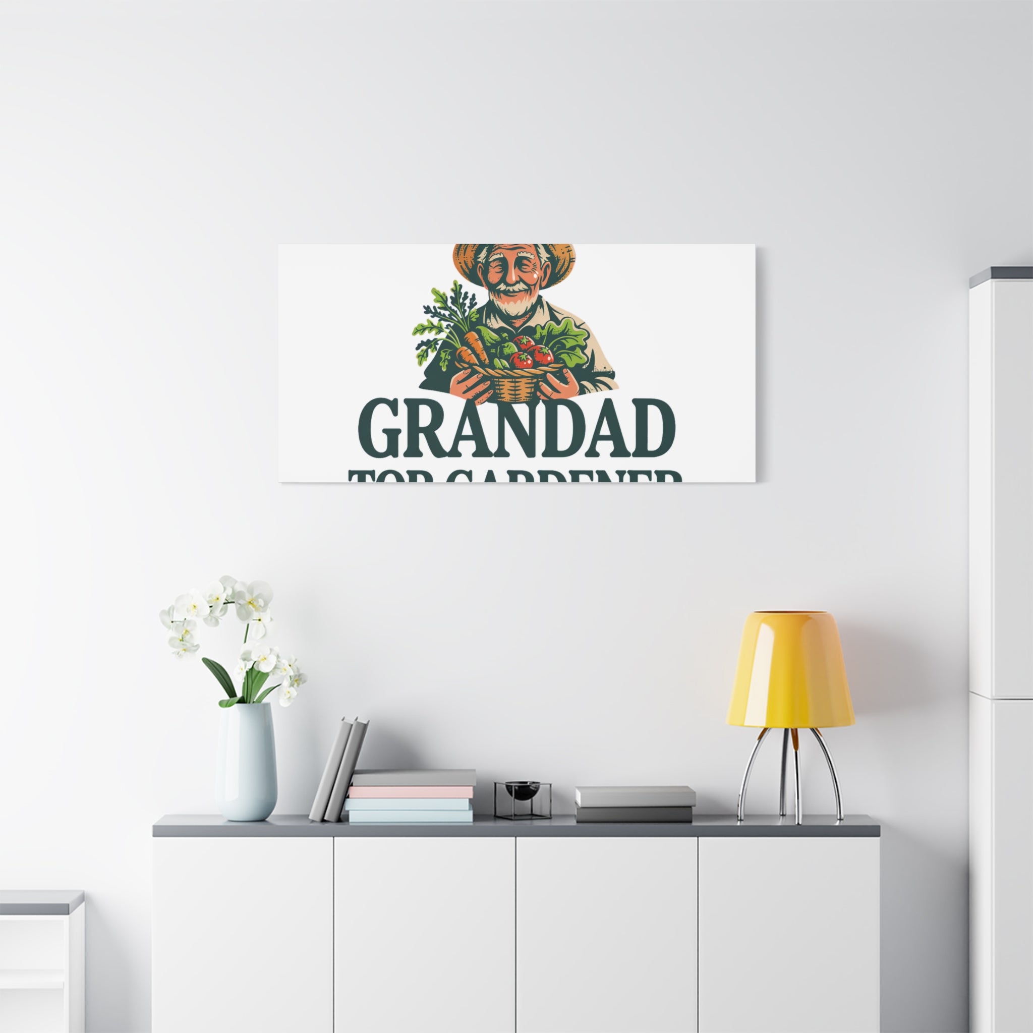 Grandad Top Gardener Canvas – Stretched Matte Wall Art