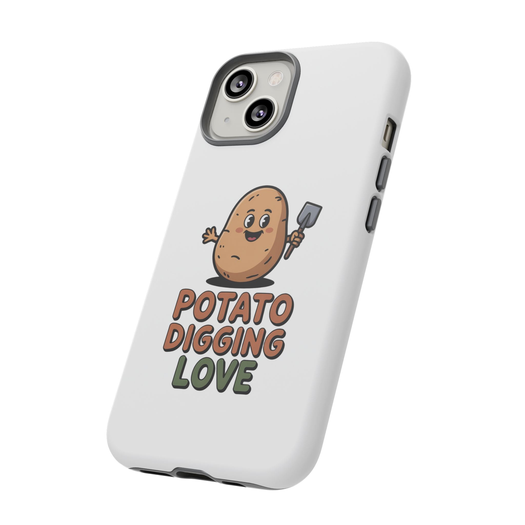 Phone Case — "Potato Digging Love" Cute Gardening Cartoon Protective Cover