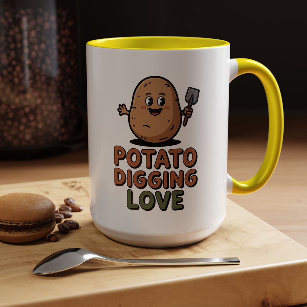 Potato Digging Love Coffee Mug — Cute Gardening Mug (11/15oz)