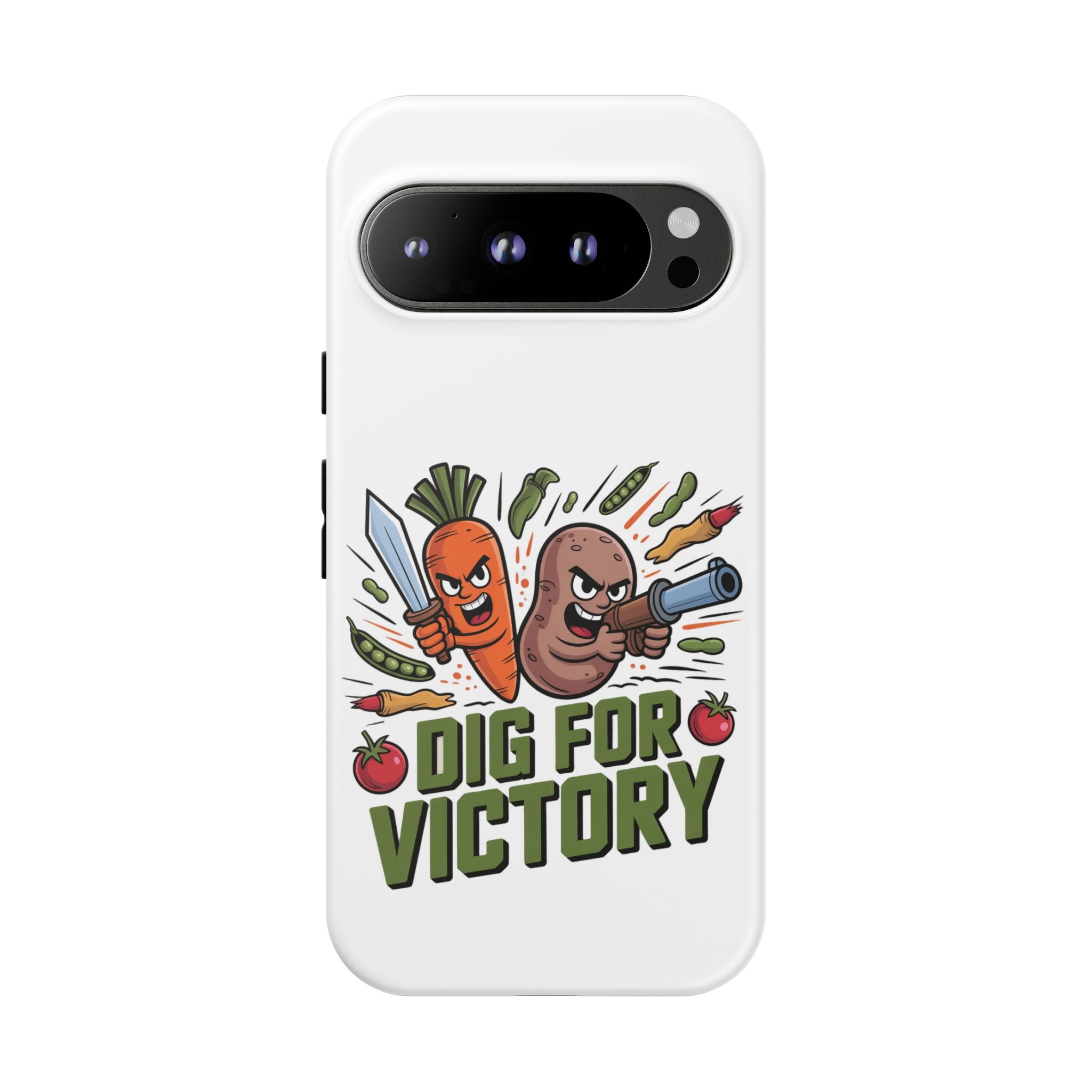 Phone Case — 'Dig For Victory' Veggie Combat Garden Design