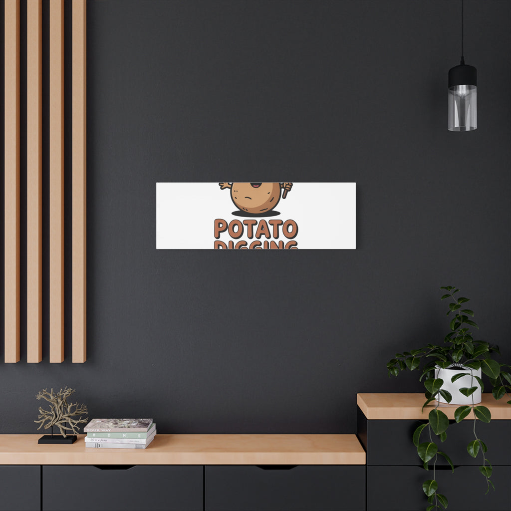 Potato Digging Love Canvas Print