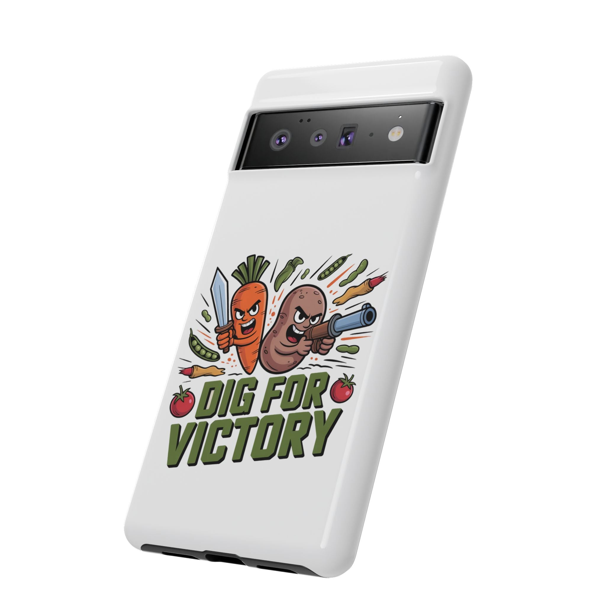 Phone Case — 'Dig For Victory' Veggie Combat Garden Design