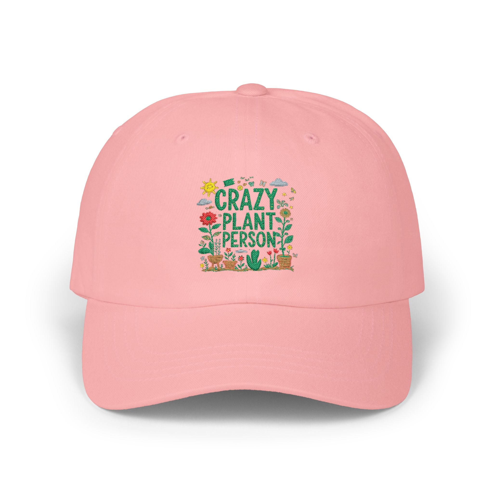 Crazy Plant Person Cap — Floral Gardening Baseball Hat for Plant Lovers