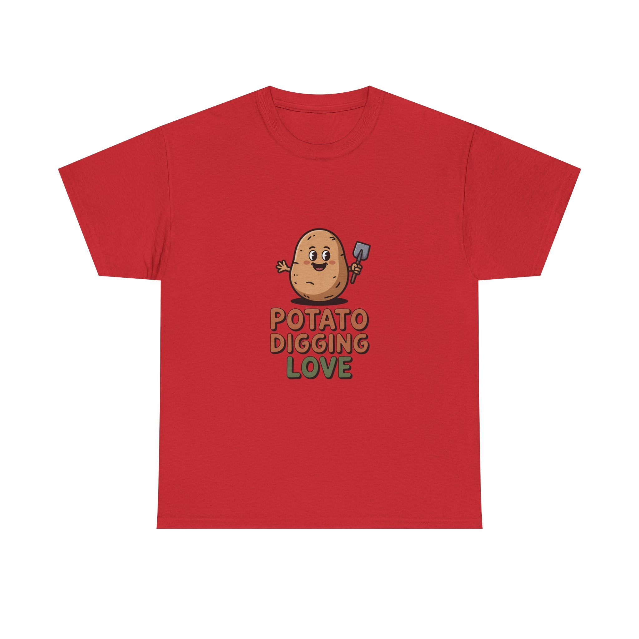 T-Shirt — "Potato Digging Love" Cute Gardening Veggie Tee