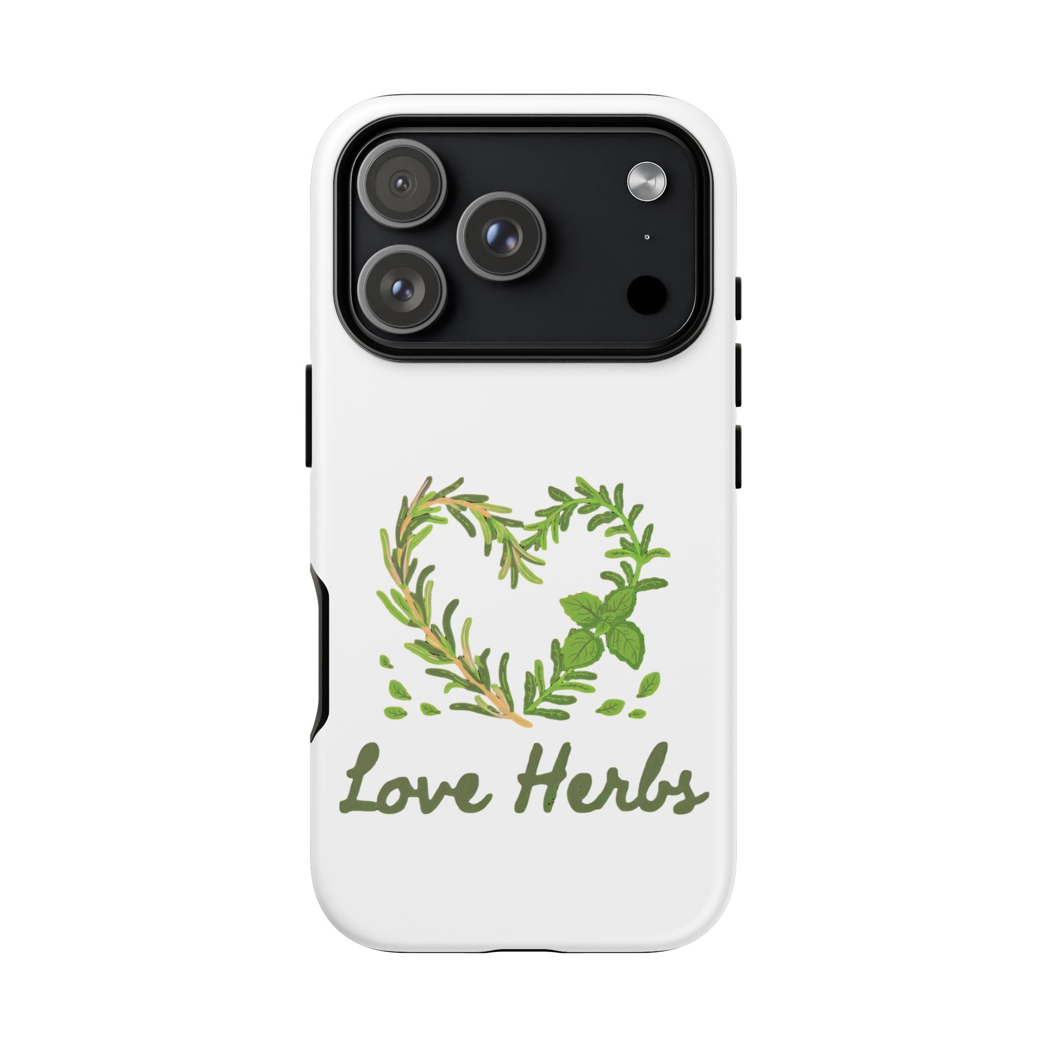 Herb Heart Phone Case - "Love Herbs" Botanical iPhone Cover