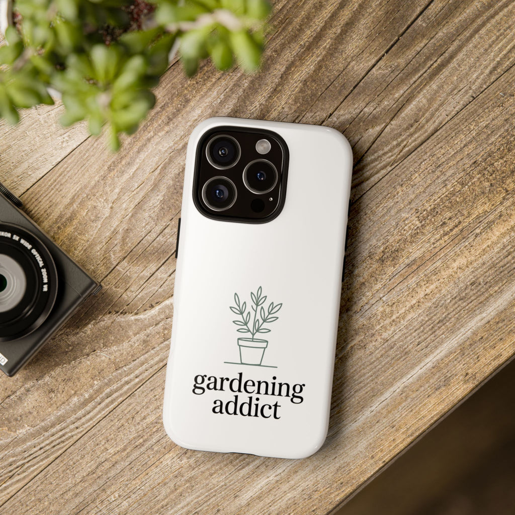 Phone Case — 'gardening addict' Minimal Plant Design
