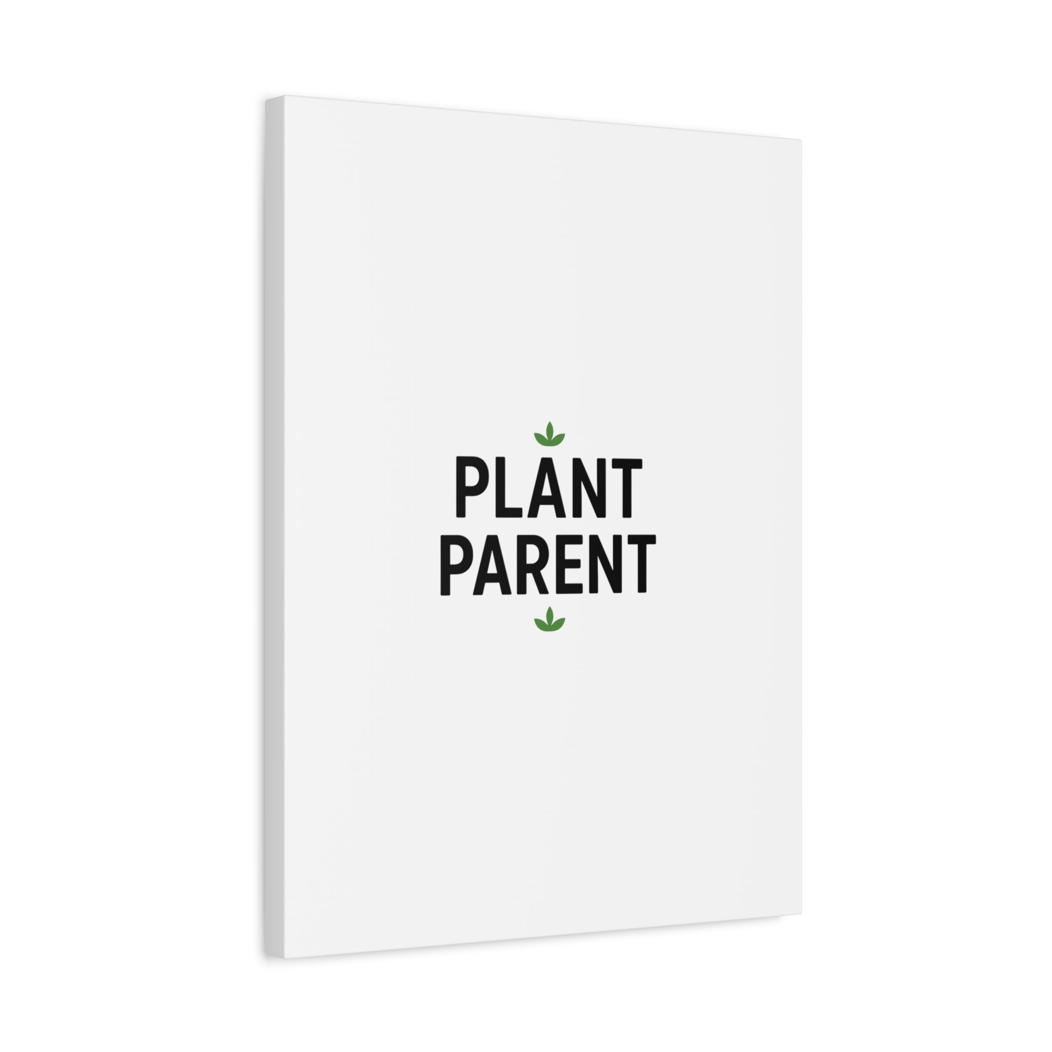 Plant Parent Canvas Wall Art — Minimalist Botanical Typography Print