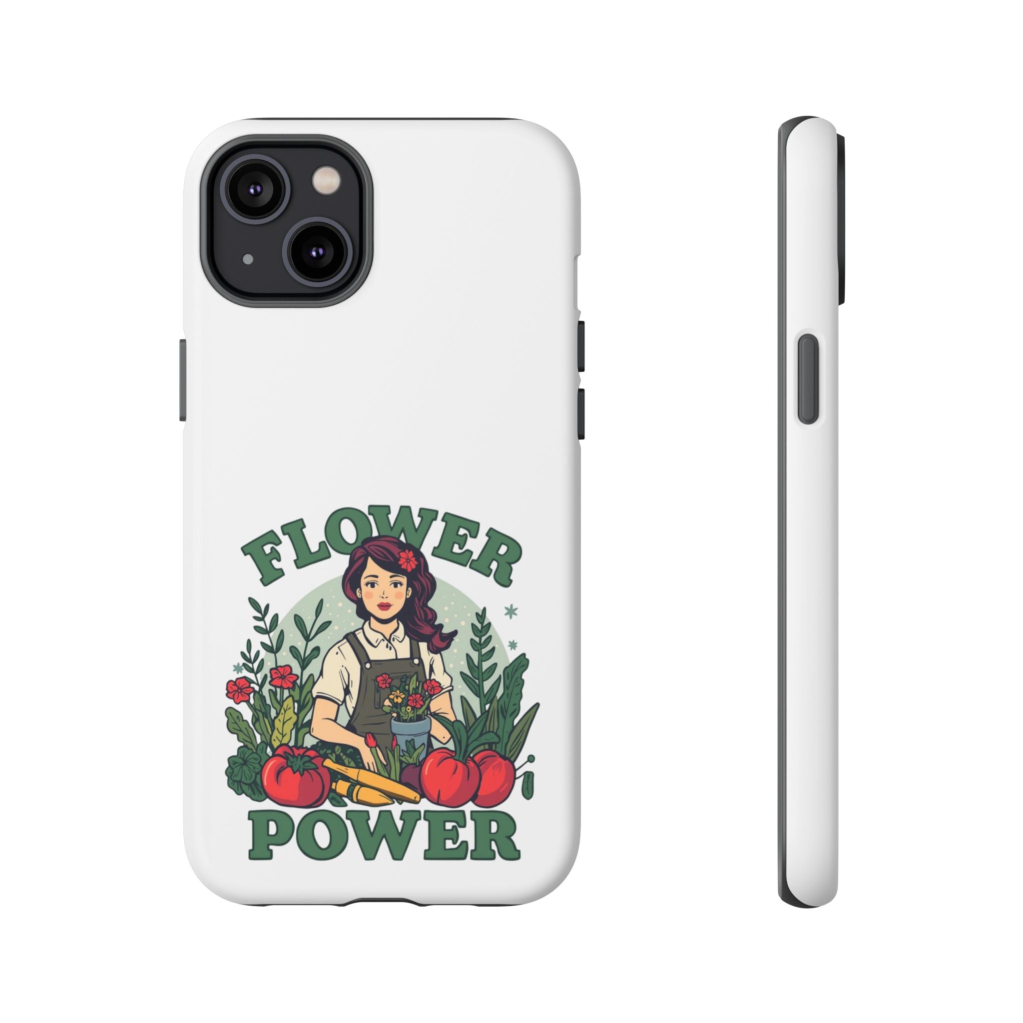 Phone Case - 'Flower Power' Retro Gardener Floral Protective Case