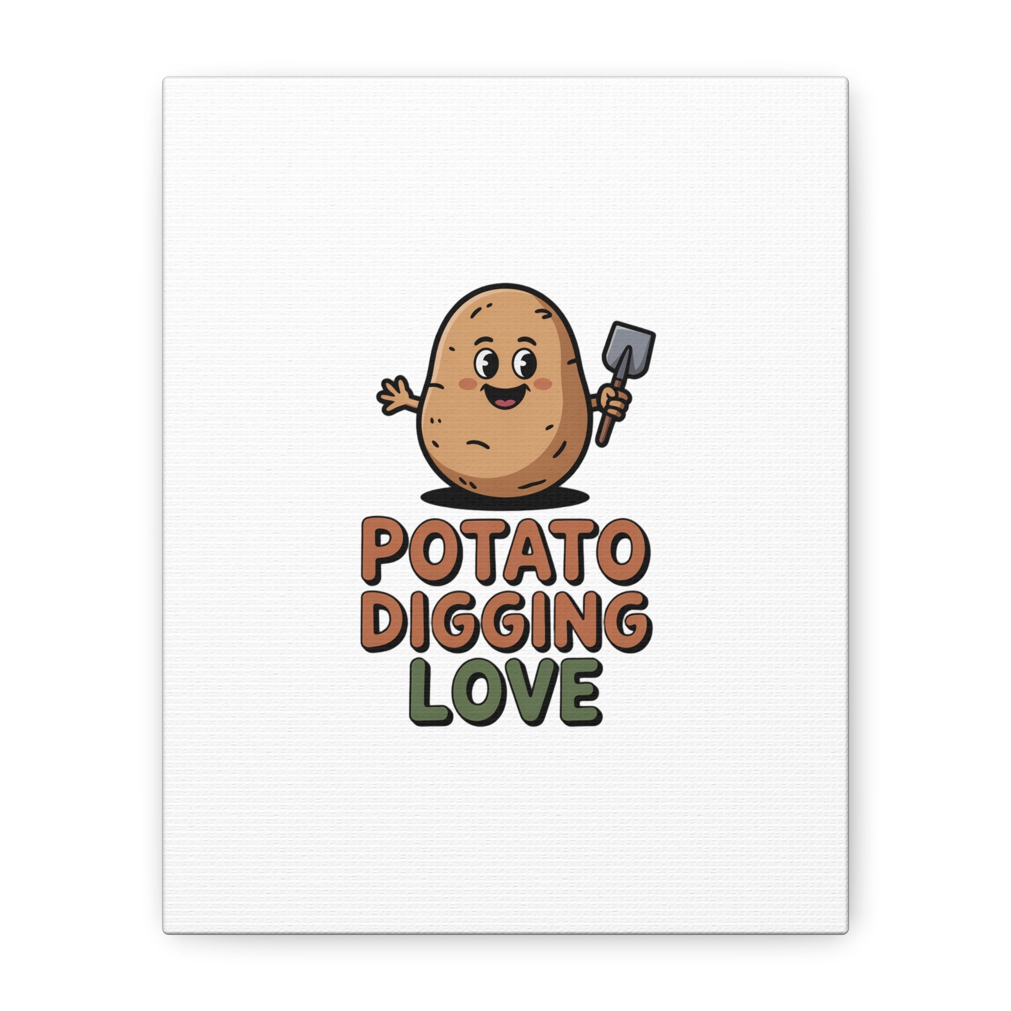 Potato Digging Love Canvas Print