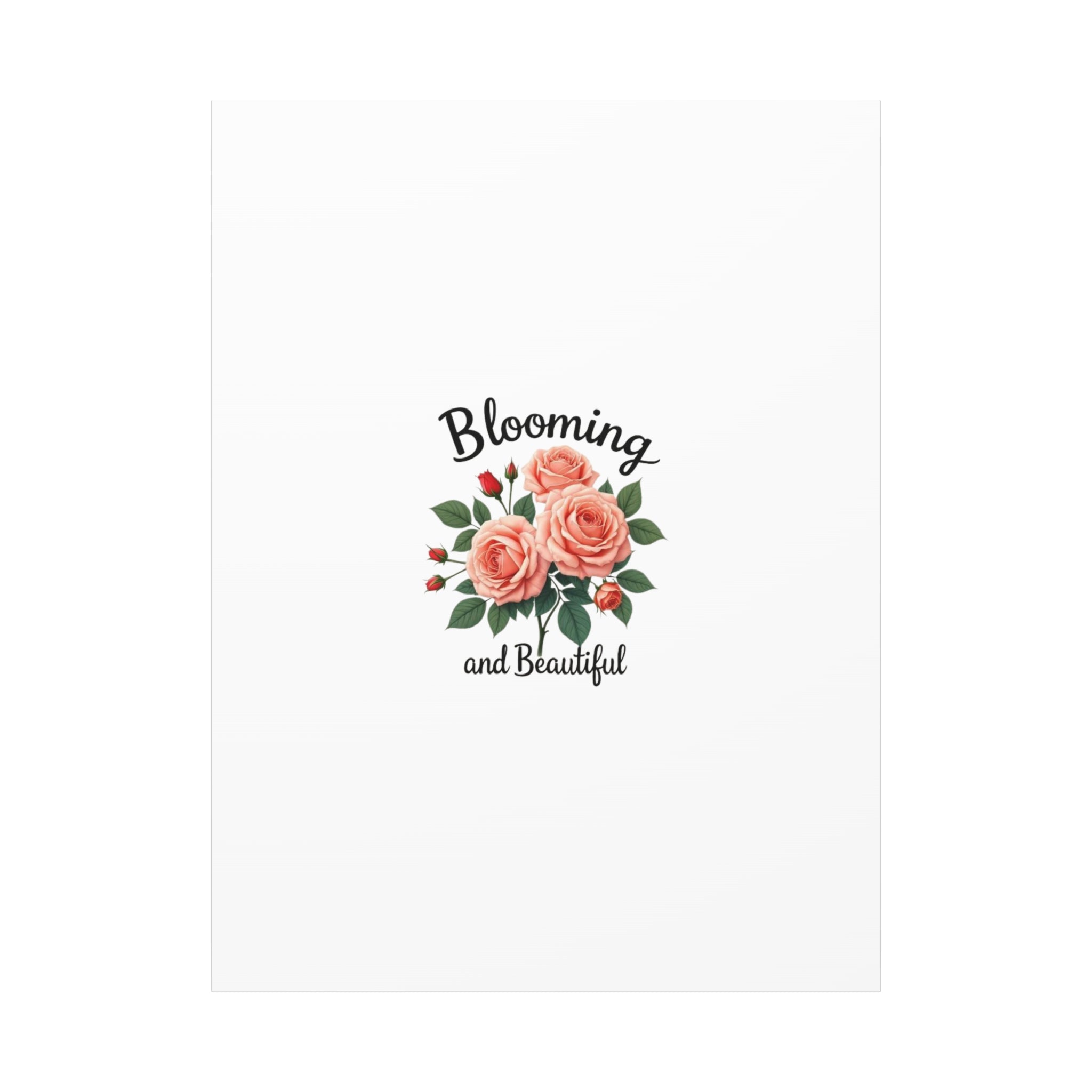 Blooming and Beautiful Rose Bouquet Canvas Wall Art