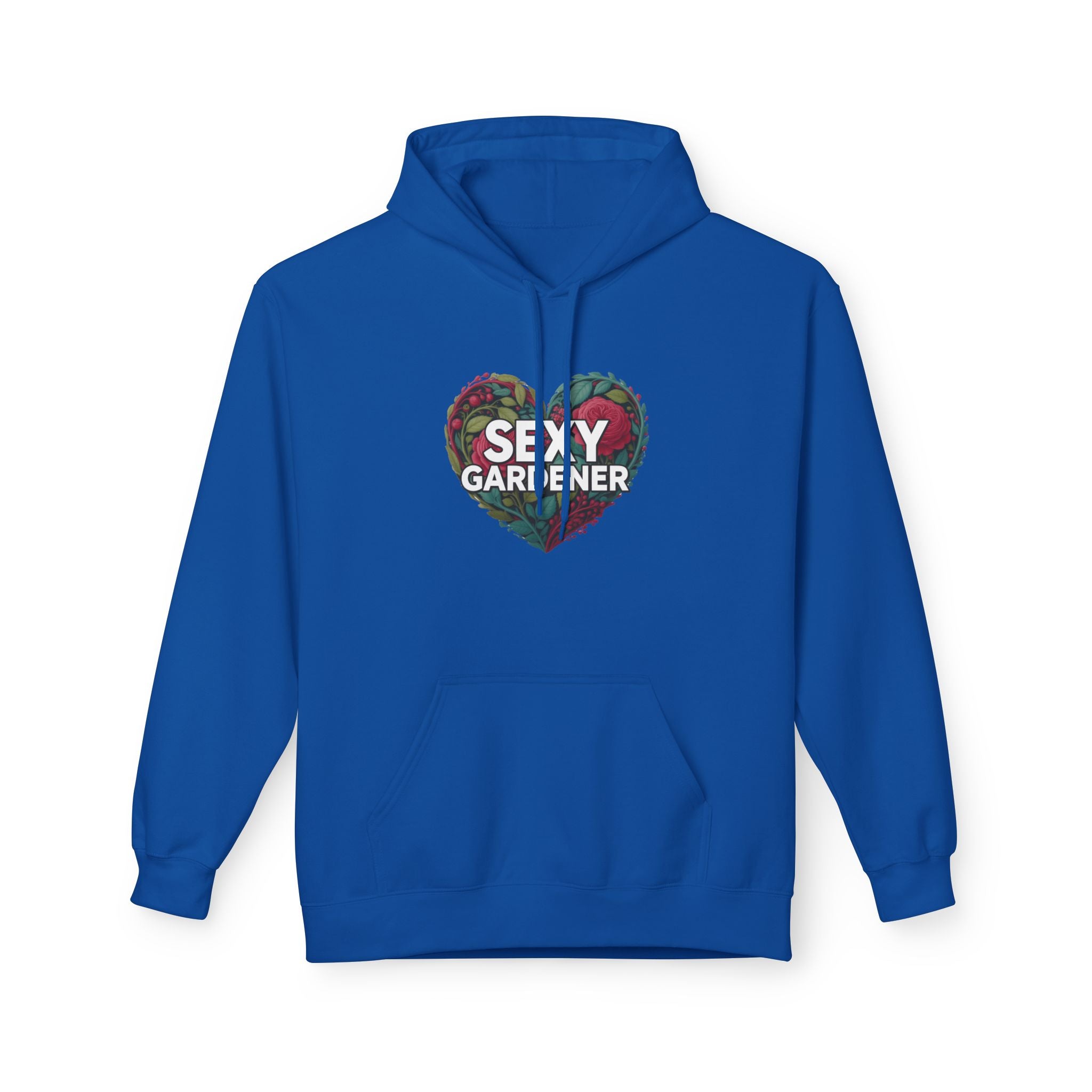 Sexy Gardener Heart Hoodie - Floral Split Heart Graphic Sweatshirt
