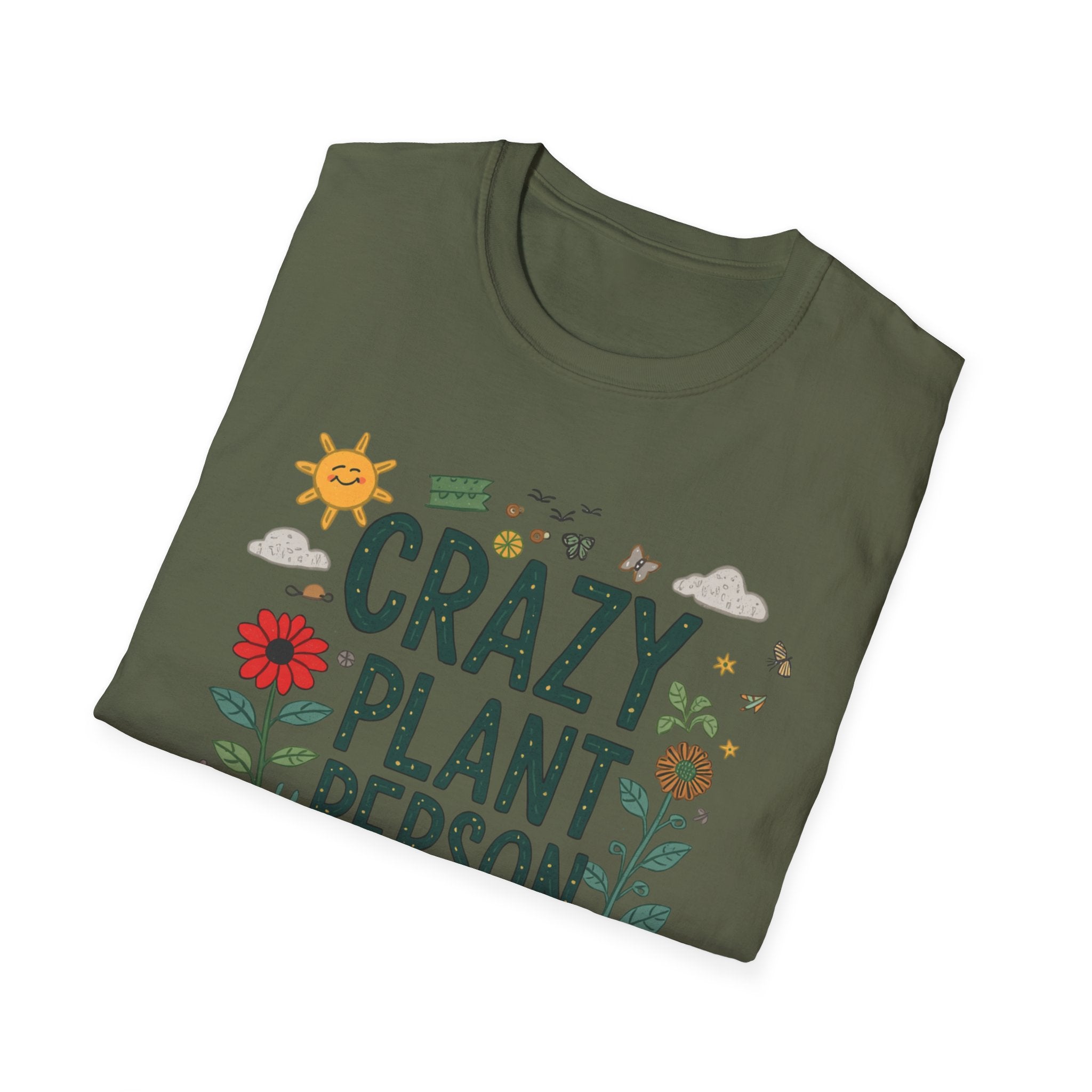Crazy Plant Person T-Shirt — Funny Gardener Plant Lover Tee