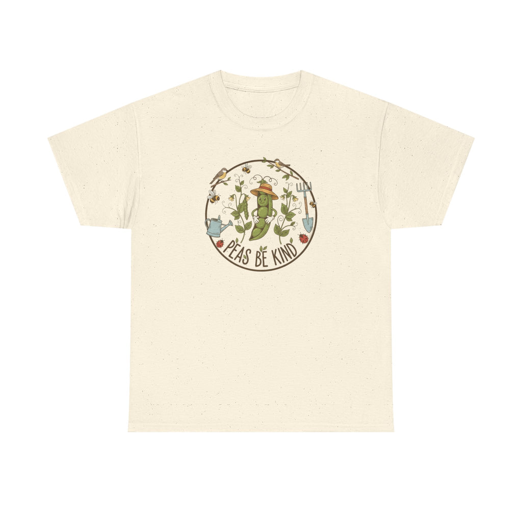 T-Shirt — "Peas Be Kind" Cute Garden Pea Illustration Tee