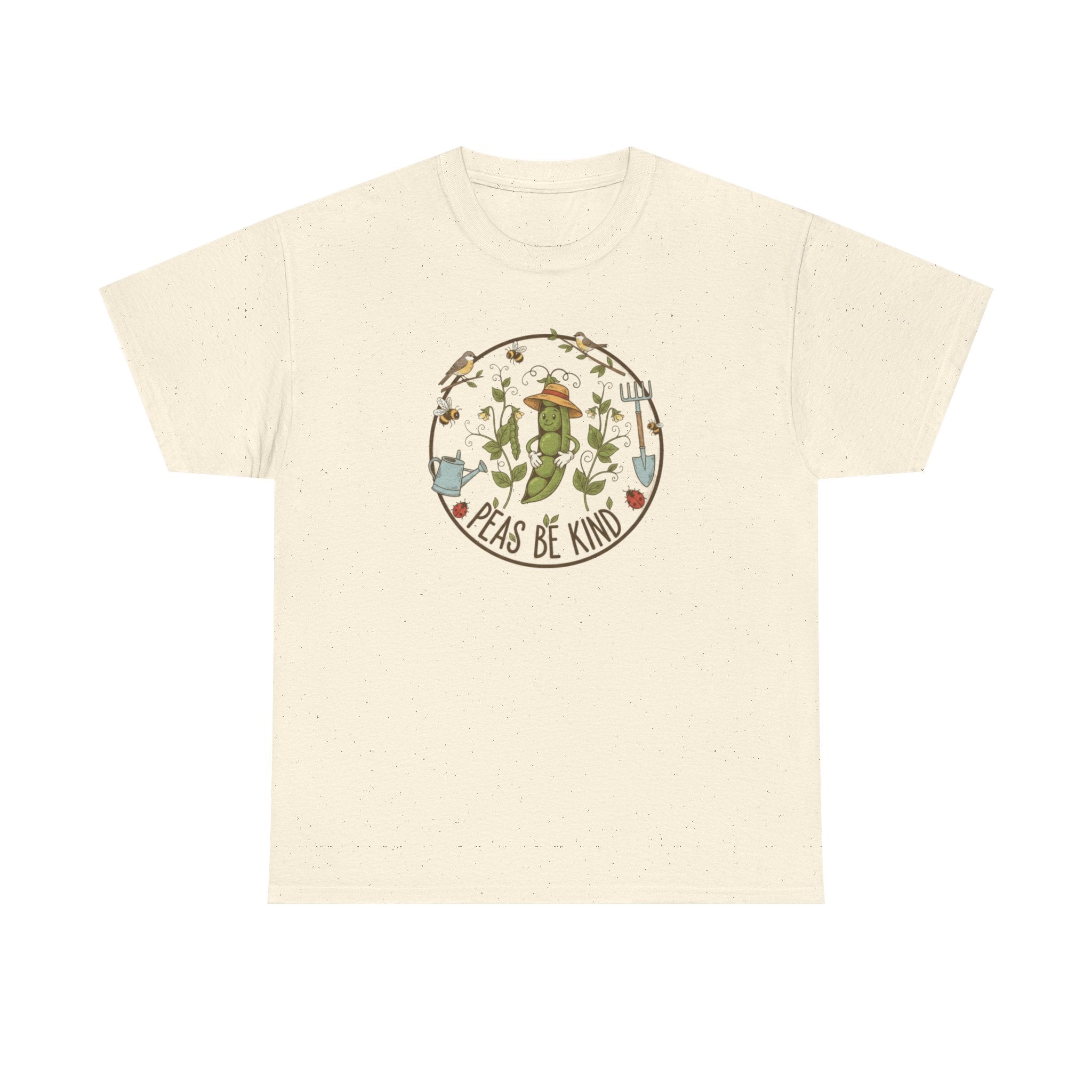 T-Shirt — "Peas Be Kind" Cute Garden Pea Illustration Tee