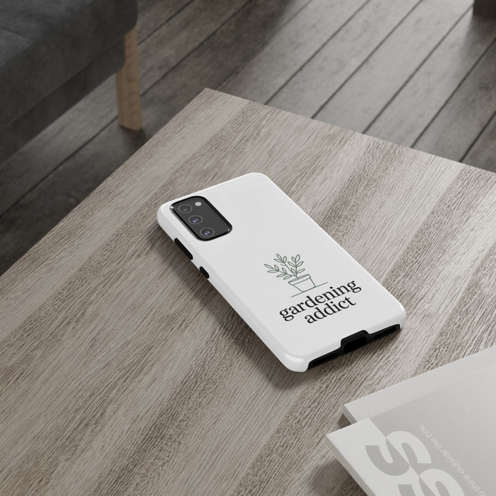 Phone Case — 'gardening addict' Minimal Plant Design