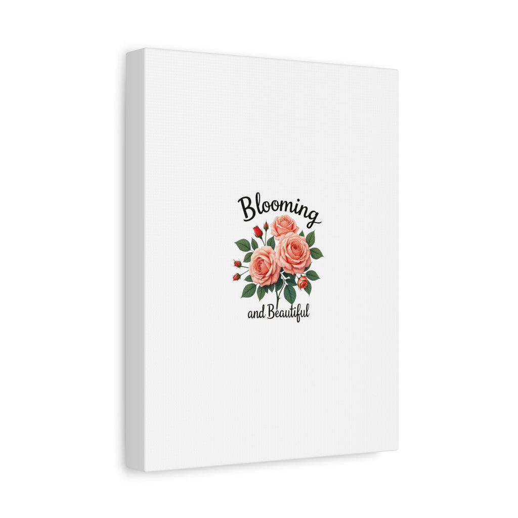 Blooming and Beautiful Rose Bouquet Canvas Wall Art