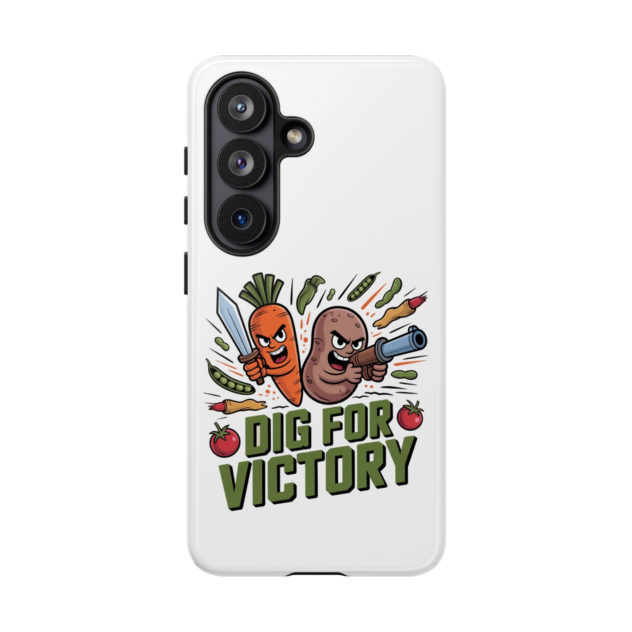 Phone Case — 'Dig For Victory' Veggie Combat Garden Design