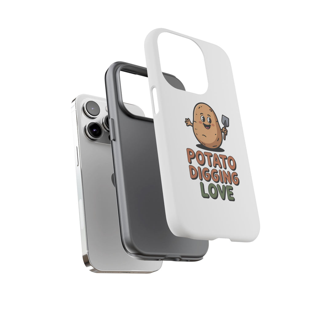Phone Case — "Potato Digging Love" Cute Gardening Cartoon Protective Cover