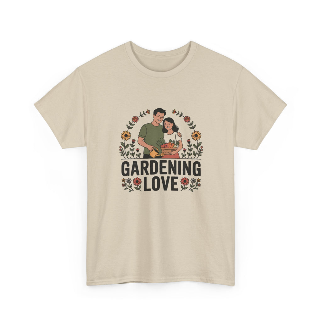 Gardening Love T-Shirt — Cute Couple Planting Graphic Tee