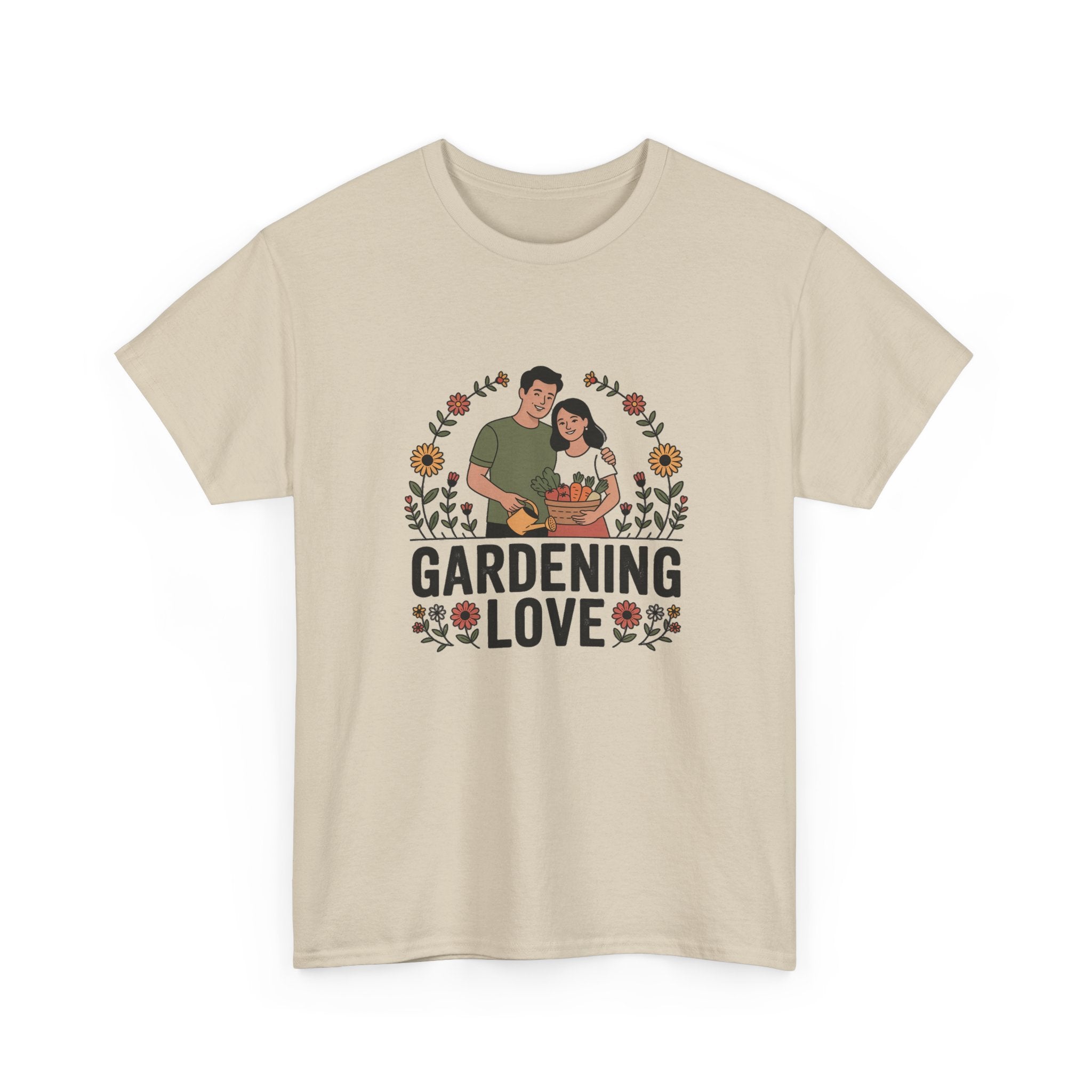 Gardening Love T-Shirt — Cute Couple Planting Graphic Tee